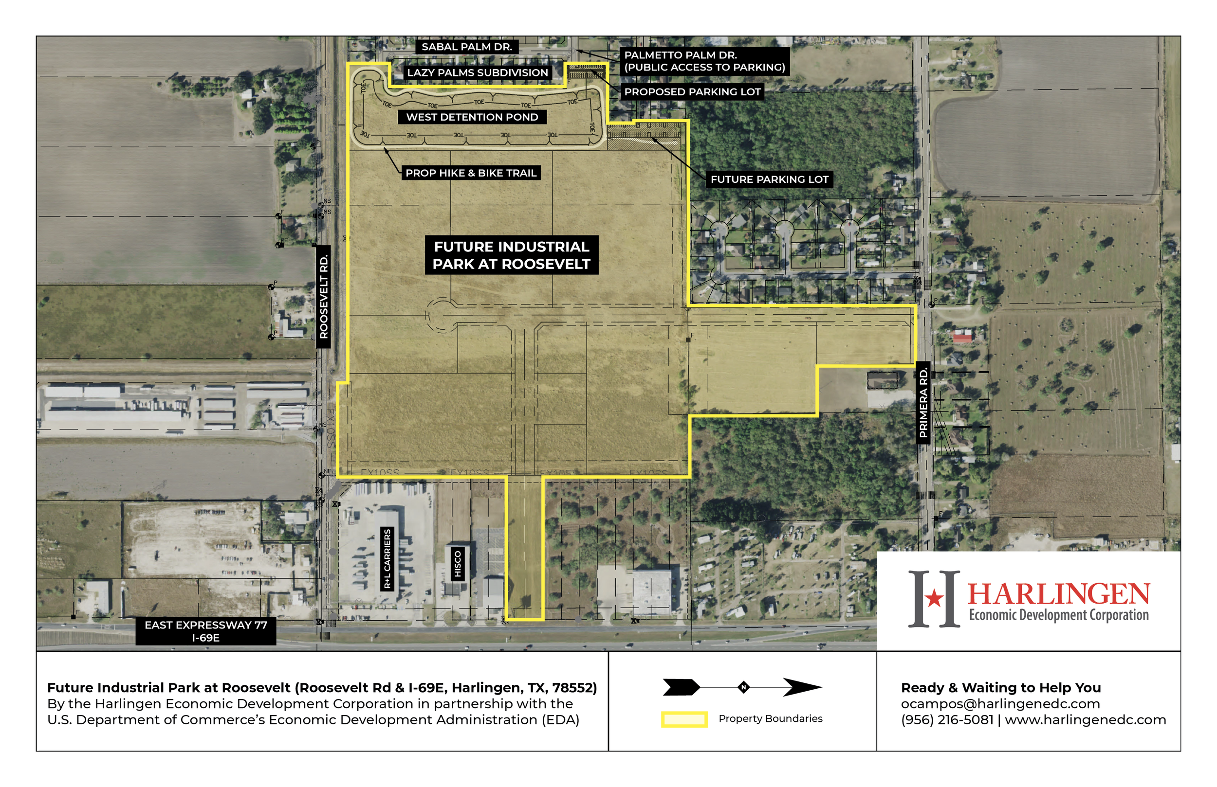 master plan for future industrial park at Roosevelt
