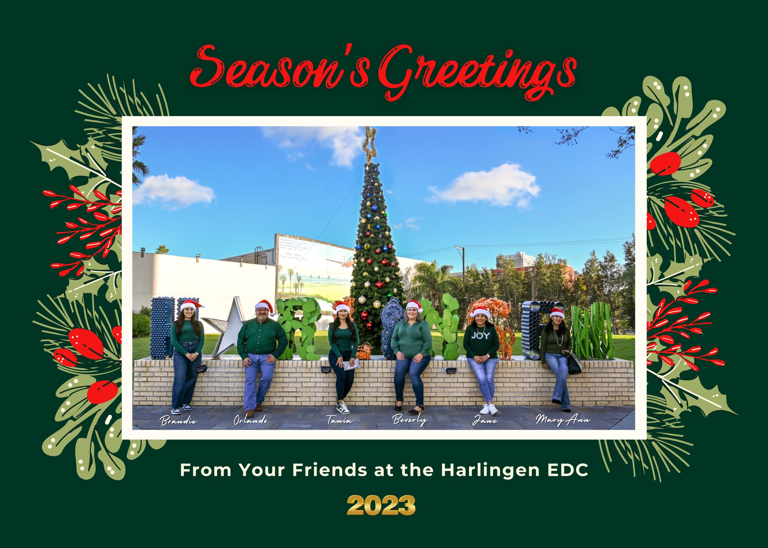 Season's Greetings staff photo