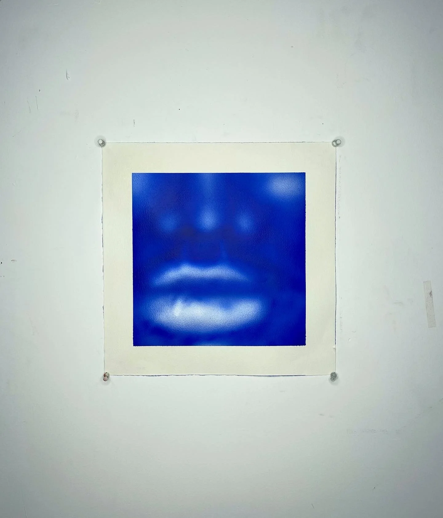  
 
 
h1 {text-align: center;}
p {text-align: center;}
 
 
 

  
 BLUE FACES, 15x15in., Airbrush on paper, 2023 

 
 