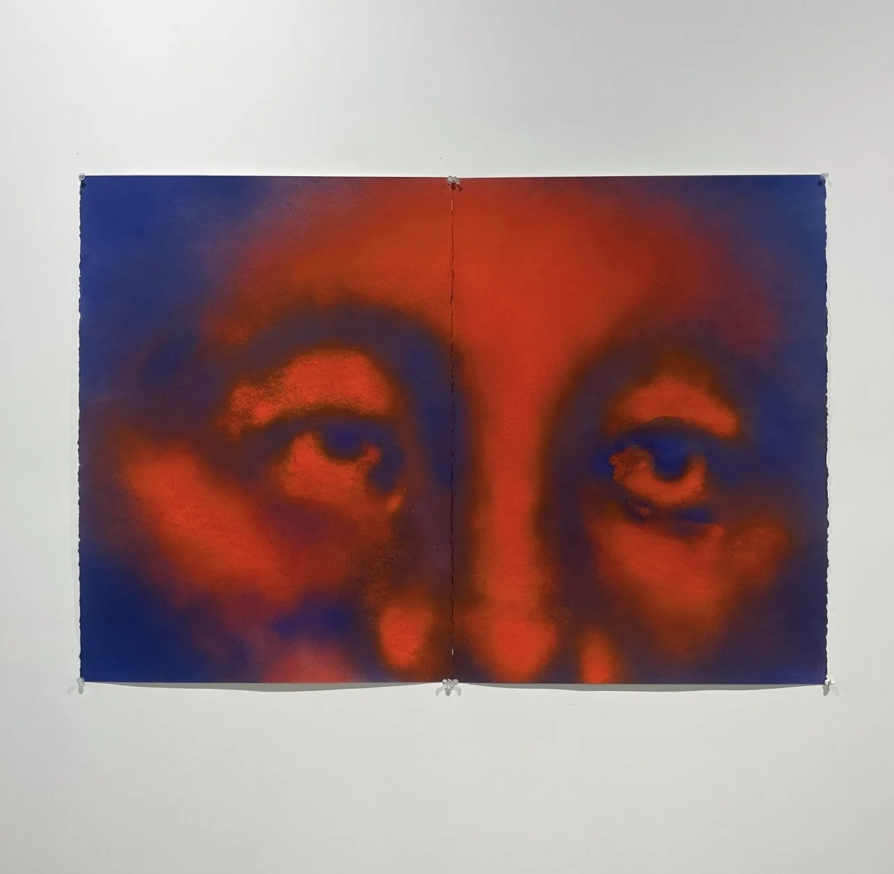  
 

 
 
 
h1 {text-align: center;}
p {text-align: center;}
 
 
 

  
 INV.2, 44x30in., Spray paint on paper, 2021 

 
 
