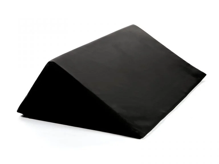 A black roofing shingle with a smooth texture and a slight sheen.