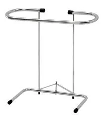 Pediatric over-the-door towel rack with hooks and a stand