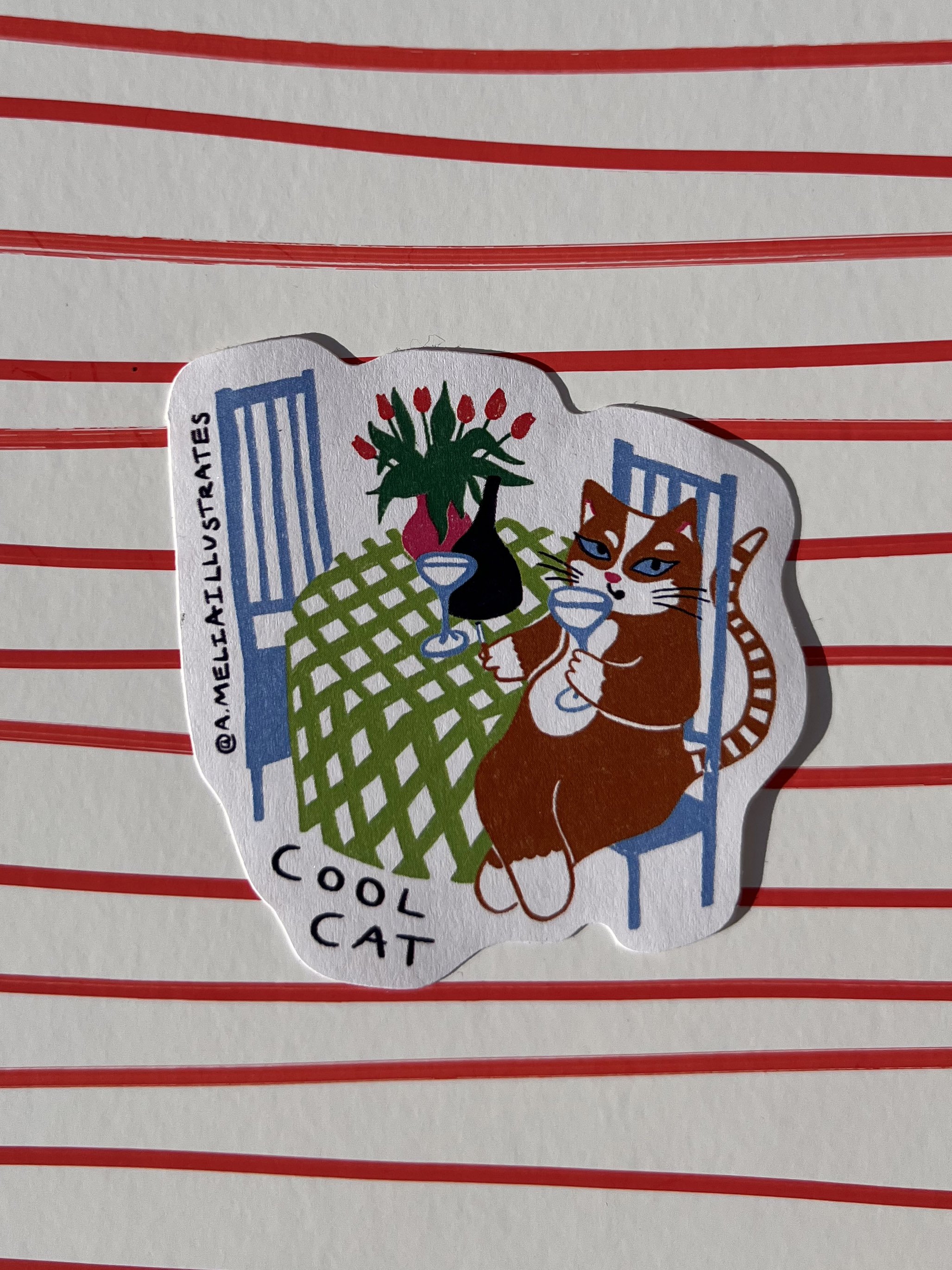 Cool Cat Sticker