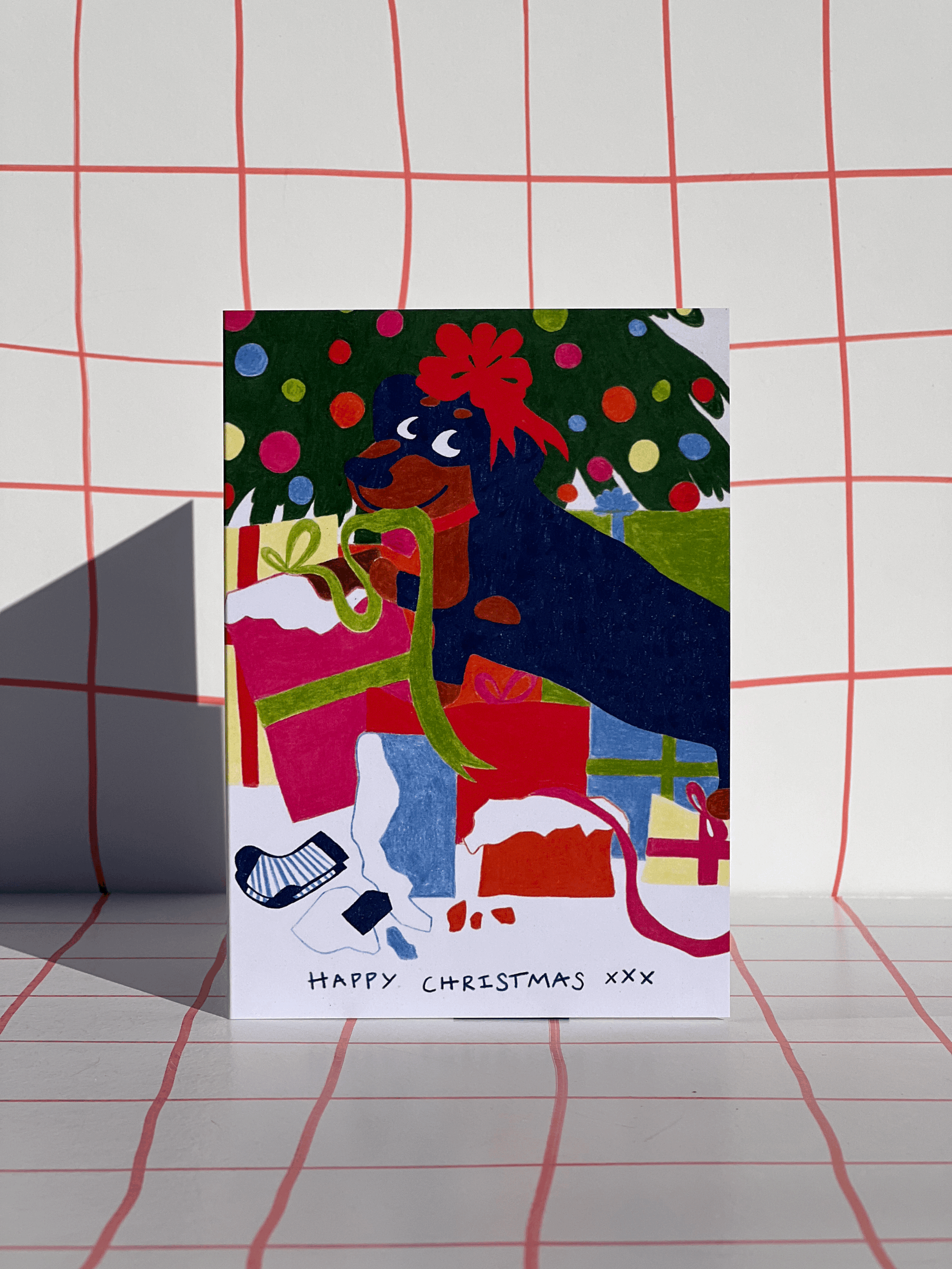 Happy Christmas Sausage Card
