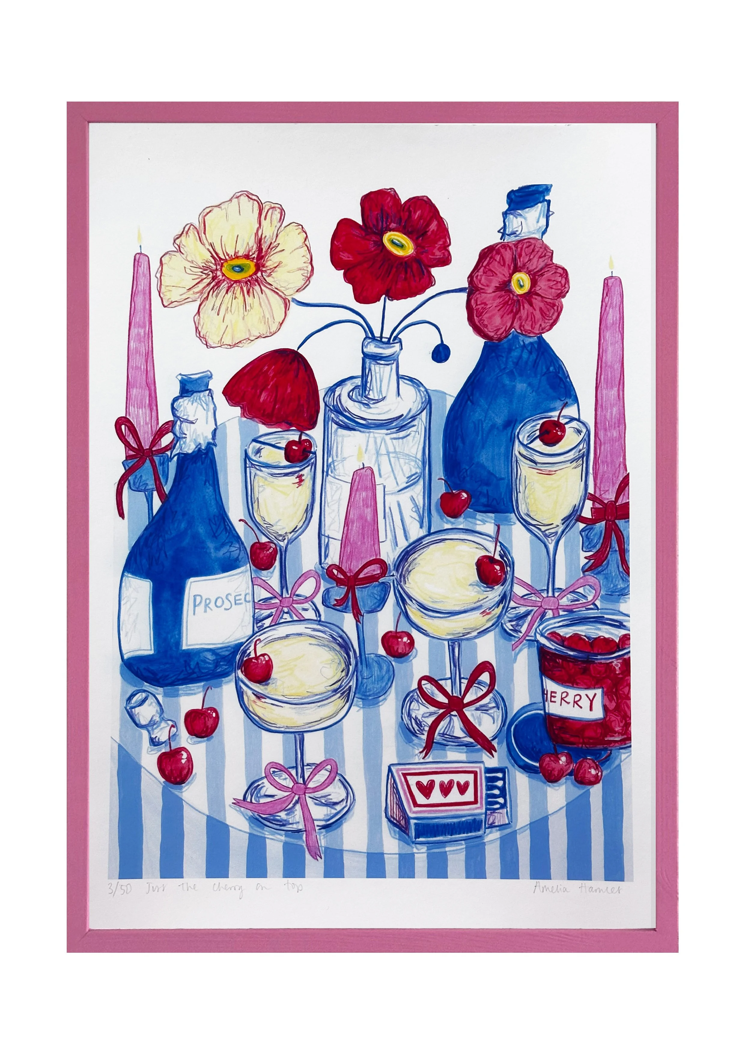 "just the cherry on top" print
