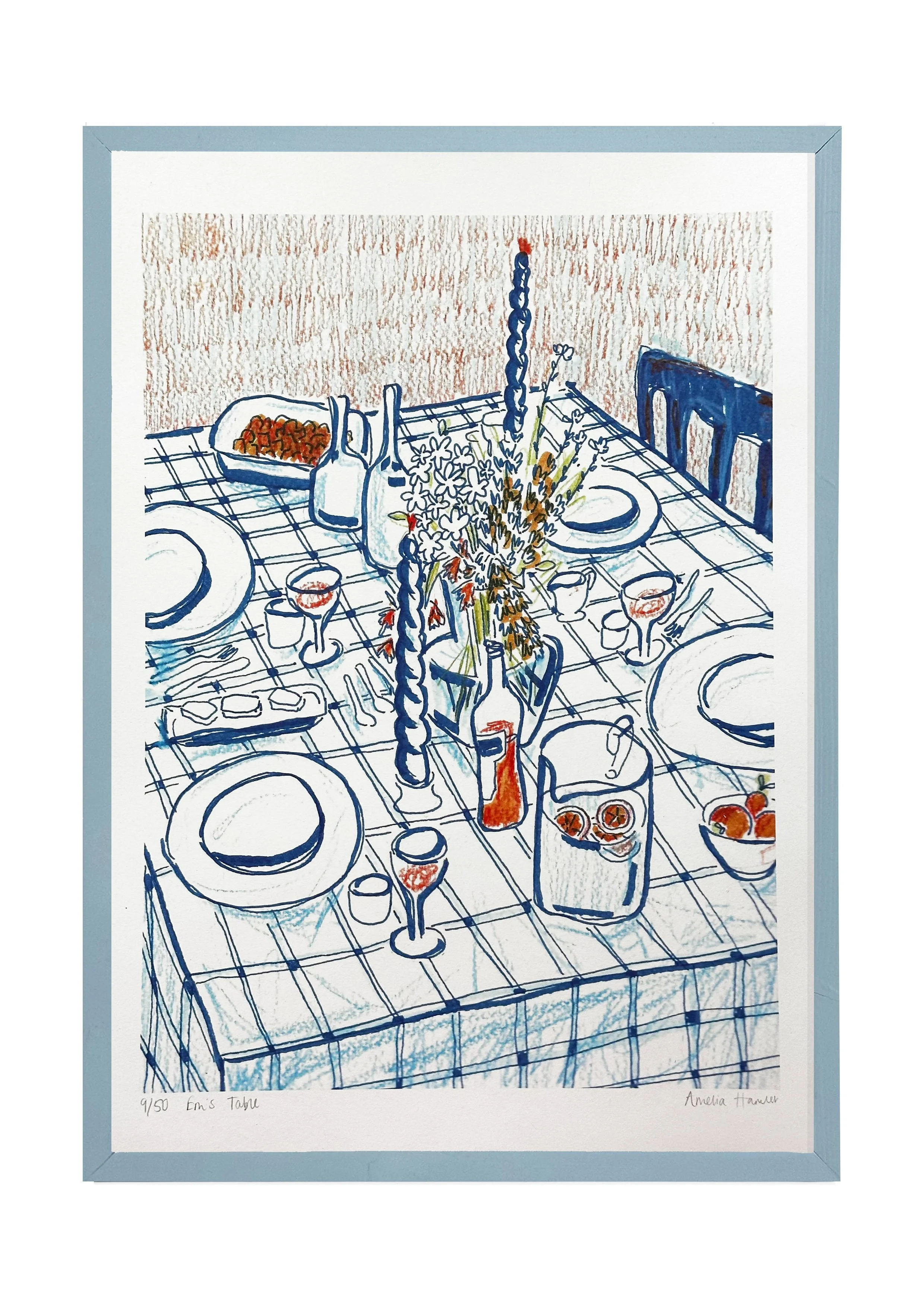 "em's table" print