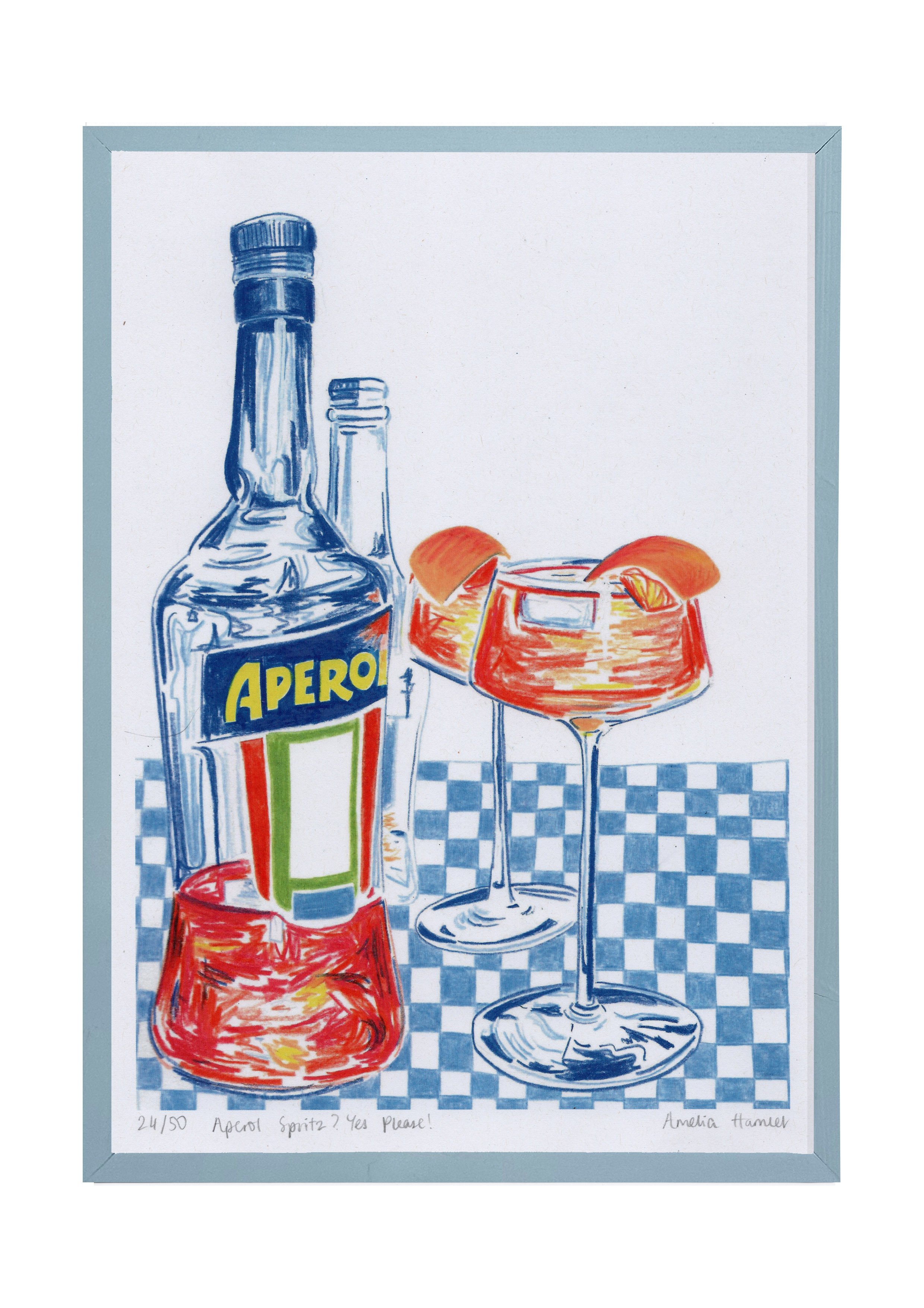 "aperol? yes please" print