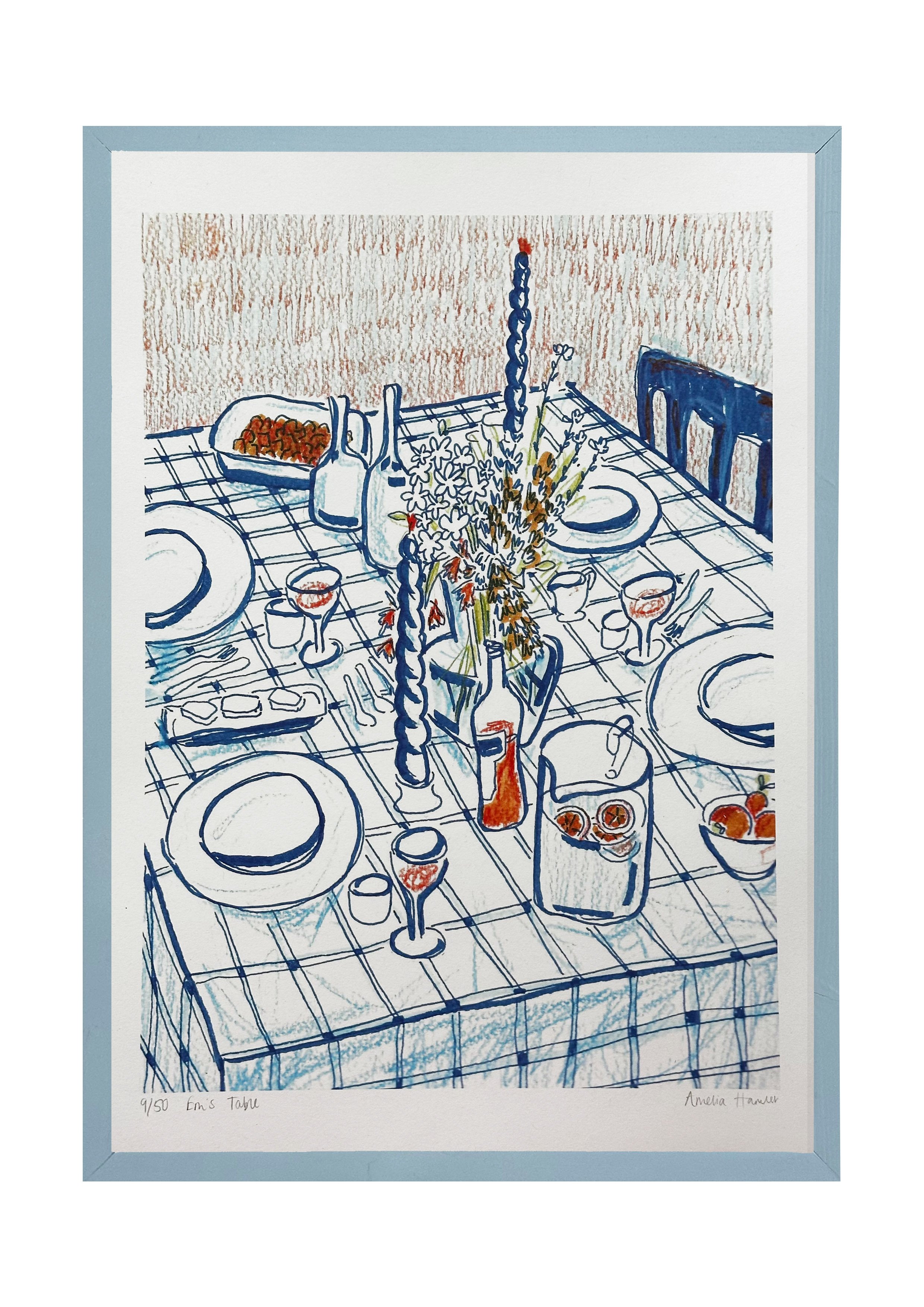 "em's table" print