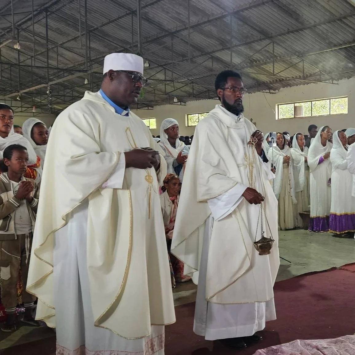 Fr. Gezeign Mancha and Fr. Zemede