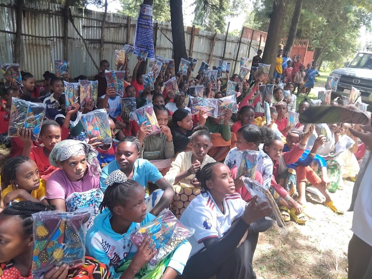 Menstrual health kit distribution
