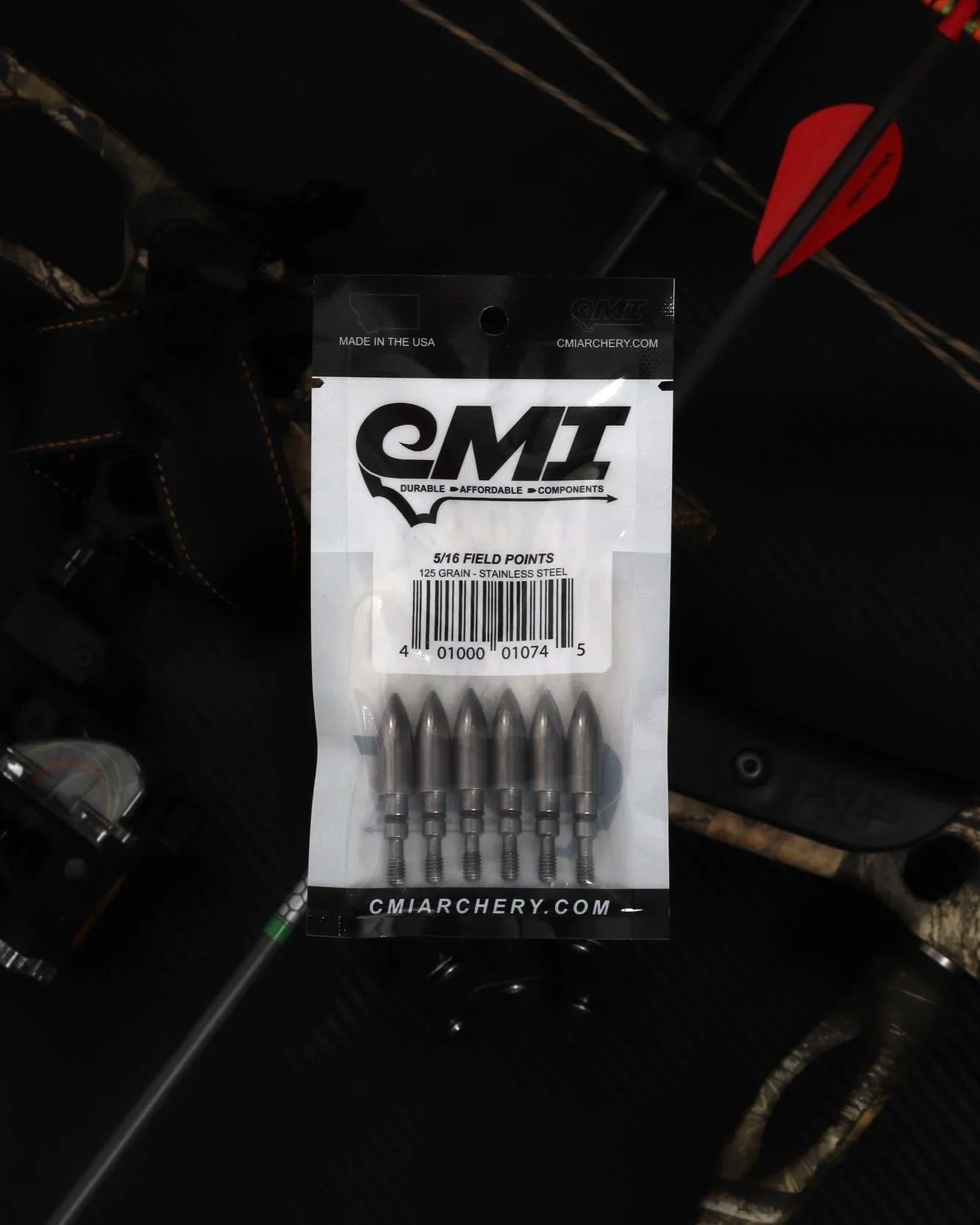 STAINLESS STEEL FIELD POINT, 125 GRAIN, (6 PACK)