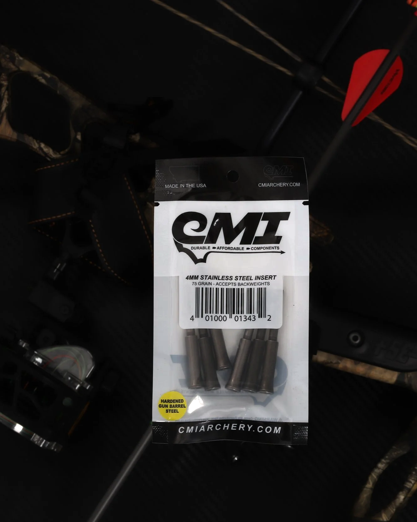 4MM STAINLESS STEEL INSERT - 75 GRAIN - 6 PACK