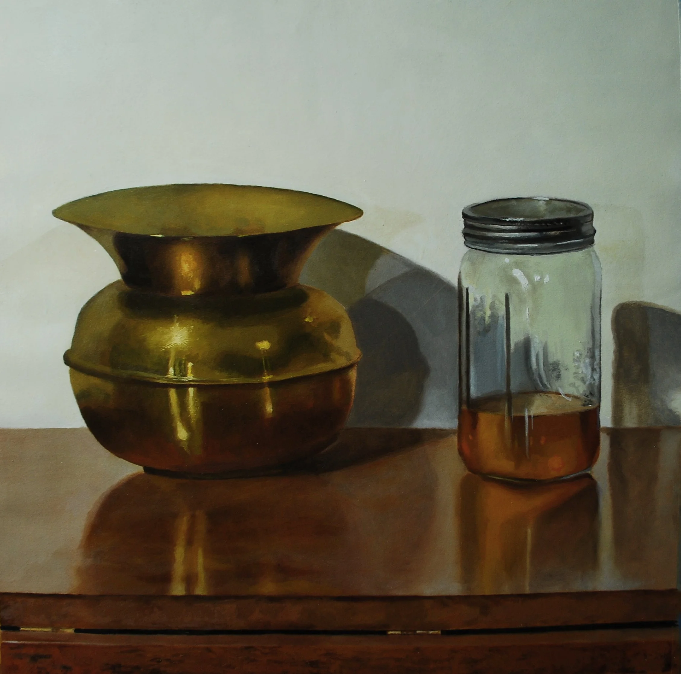 20" x 19 1/2", oil on paper panel, $350