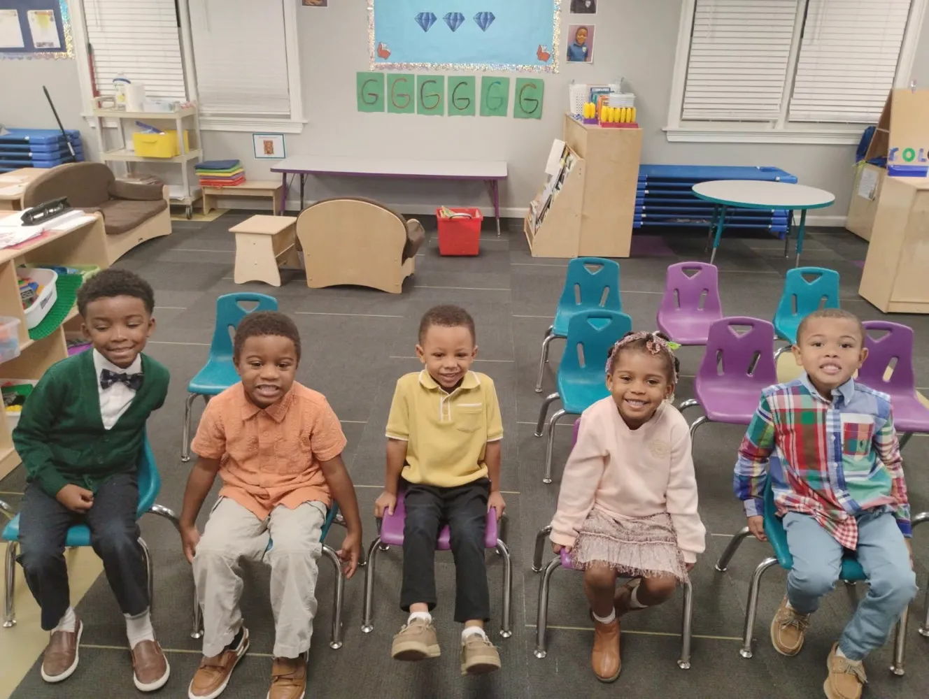   All smiles after prayer and praise! :)  