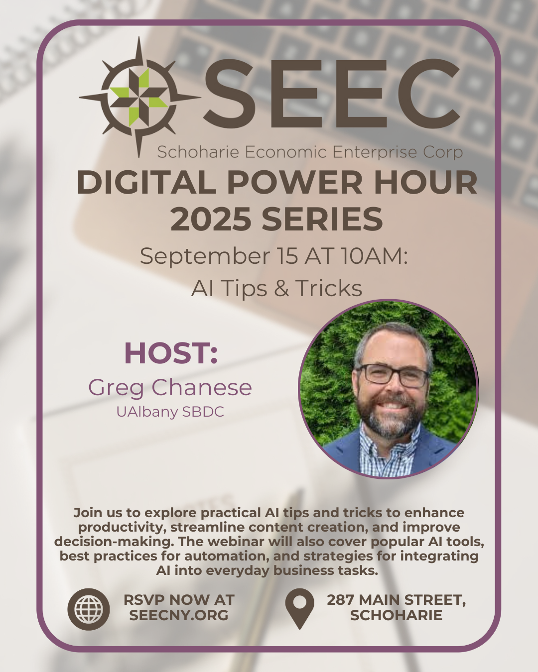 Final Digital Power Hour: AI Tips &amp; Tricks on Monday 9/15