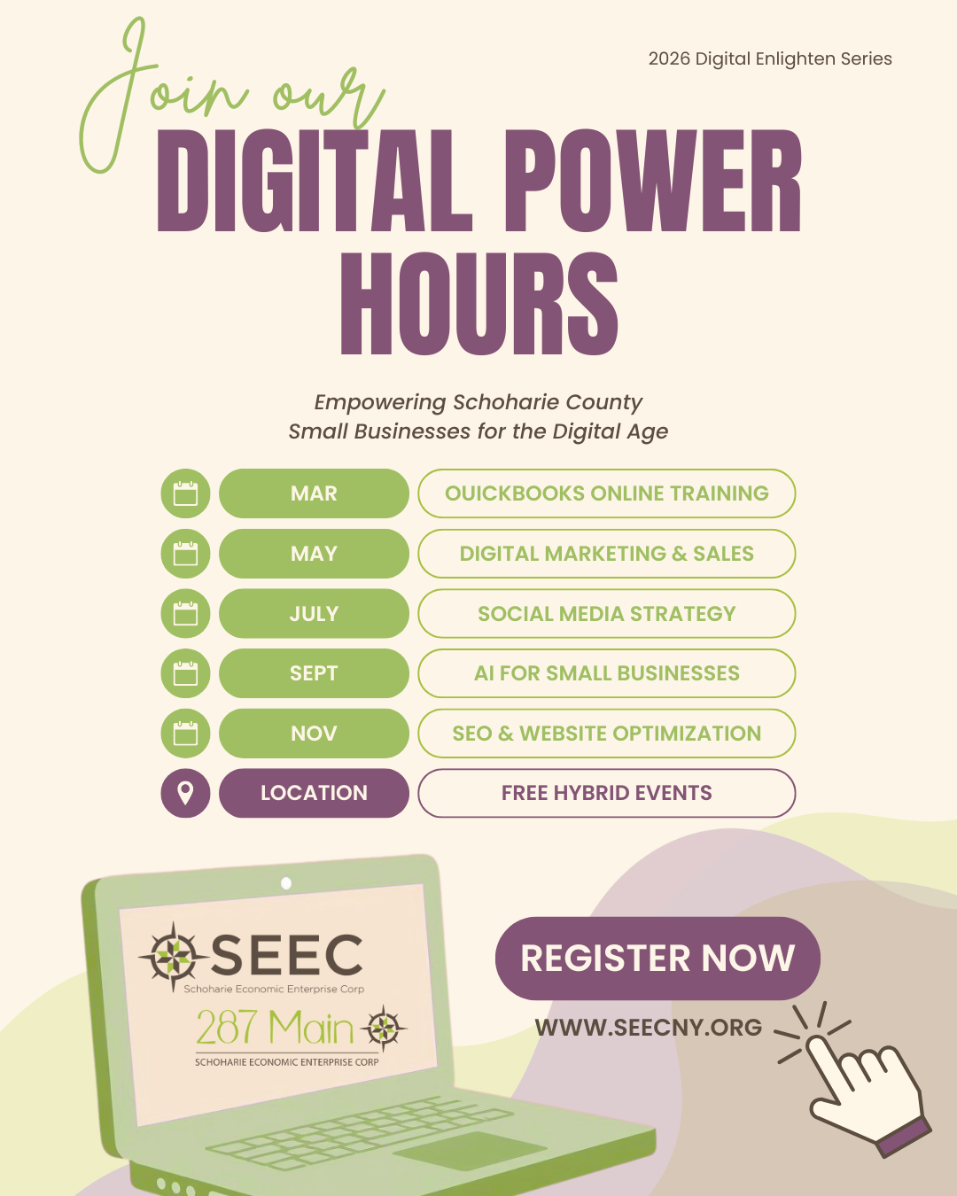 SEEC Launches 2026 Digital Enlighten Series to Strengthen Small Businesses Across Schoharie County