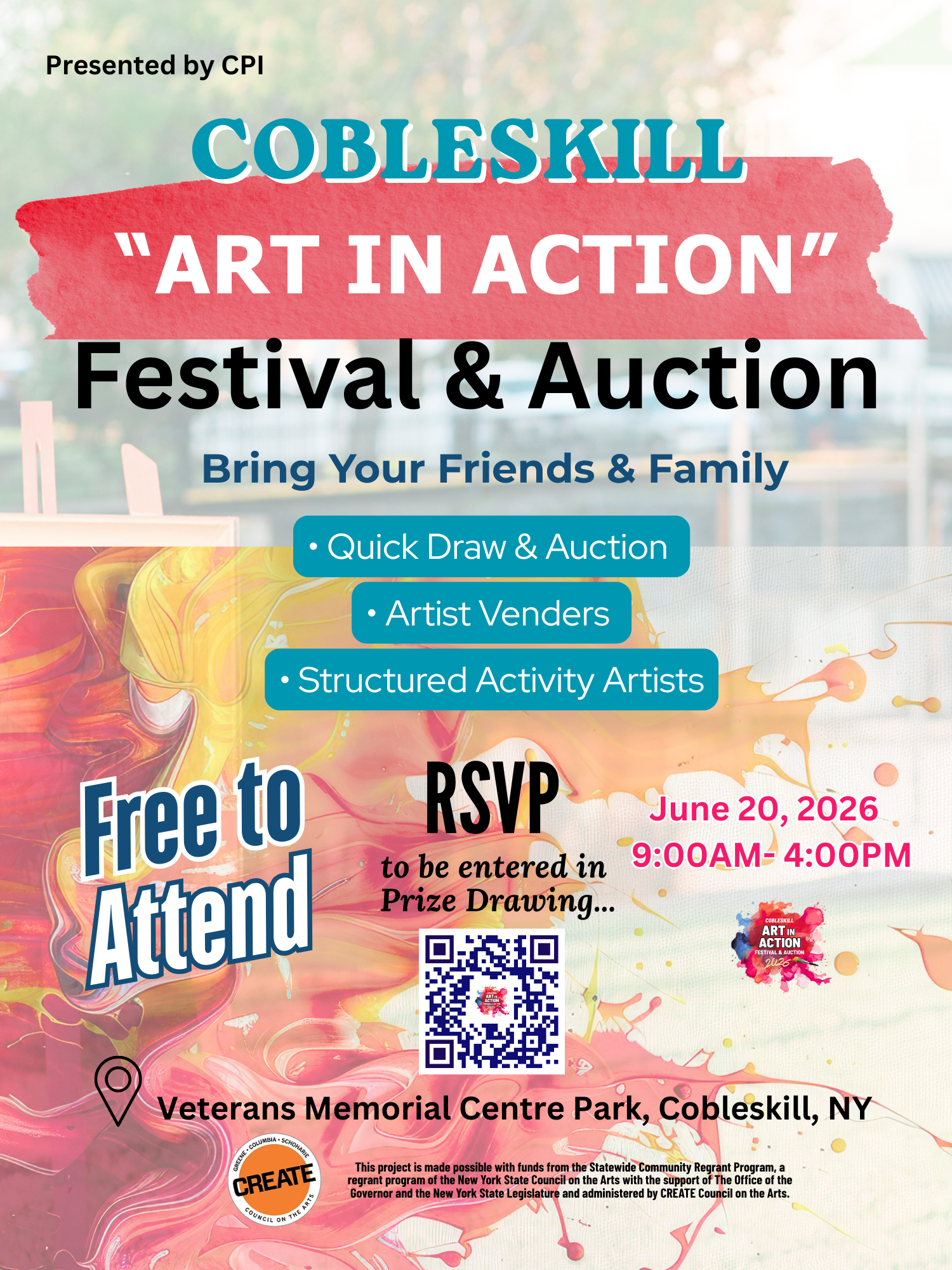 Come See SEEC at the Inaugural Cobleskill Art In Action Festival &amp; Auction