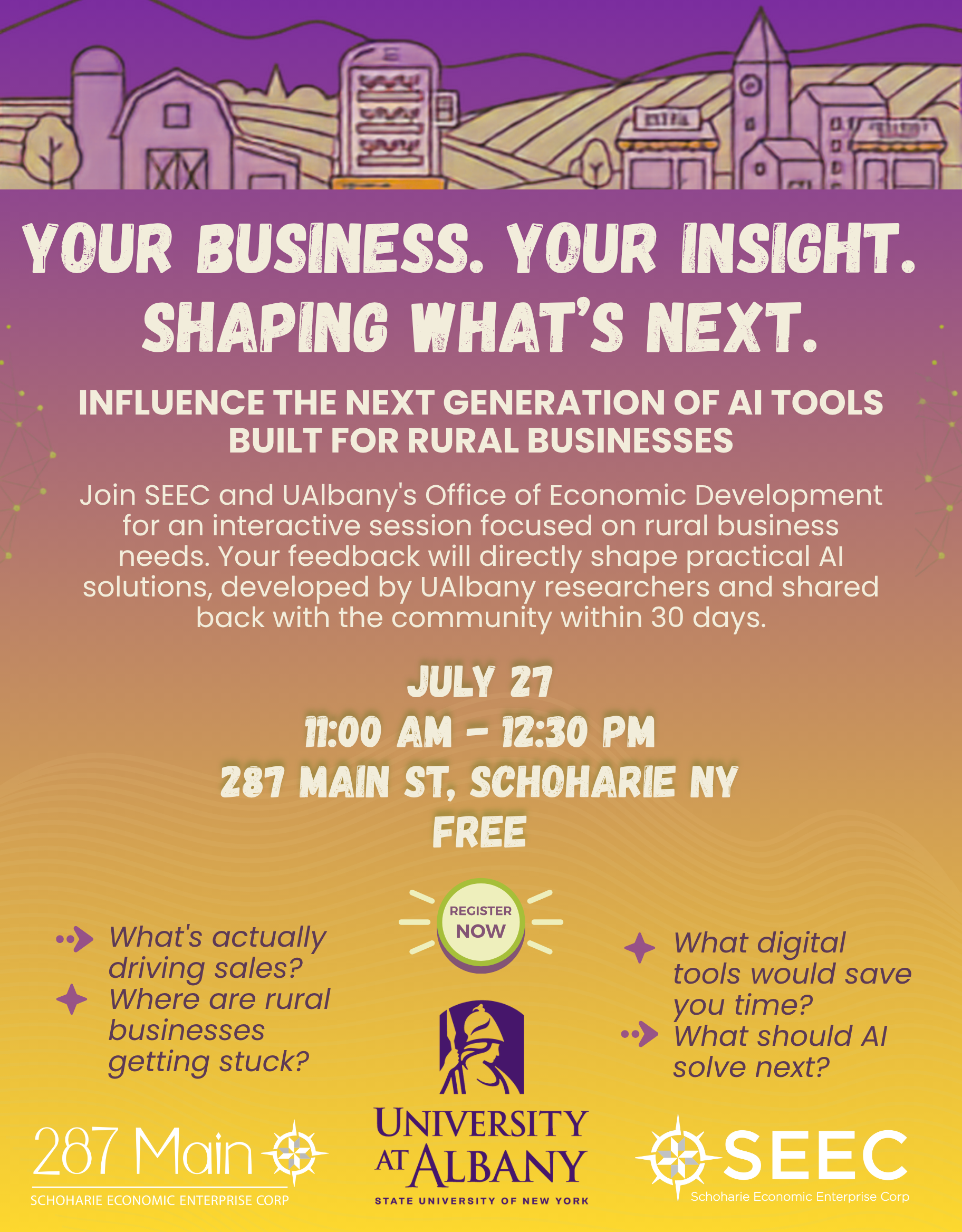 SEEC and University at Albany Invite Rural Businesses to Help Shape the Next Generation of AI&nbsp;