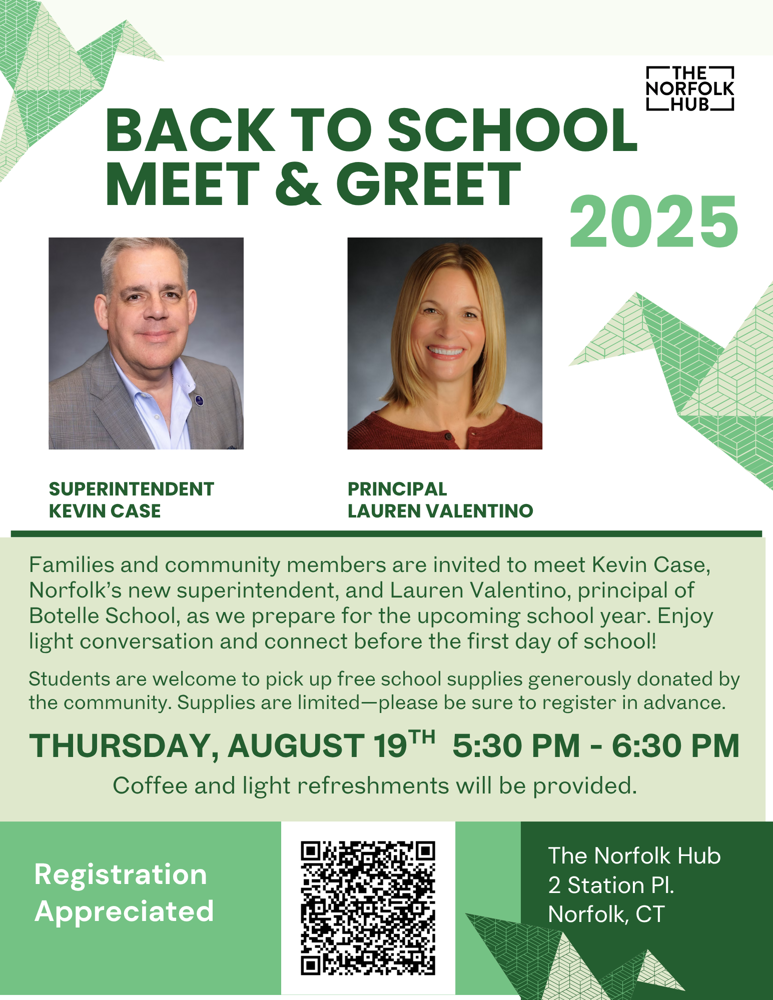 Meet & Greet with Superintendent Case and School Supply Collection