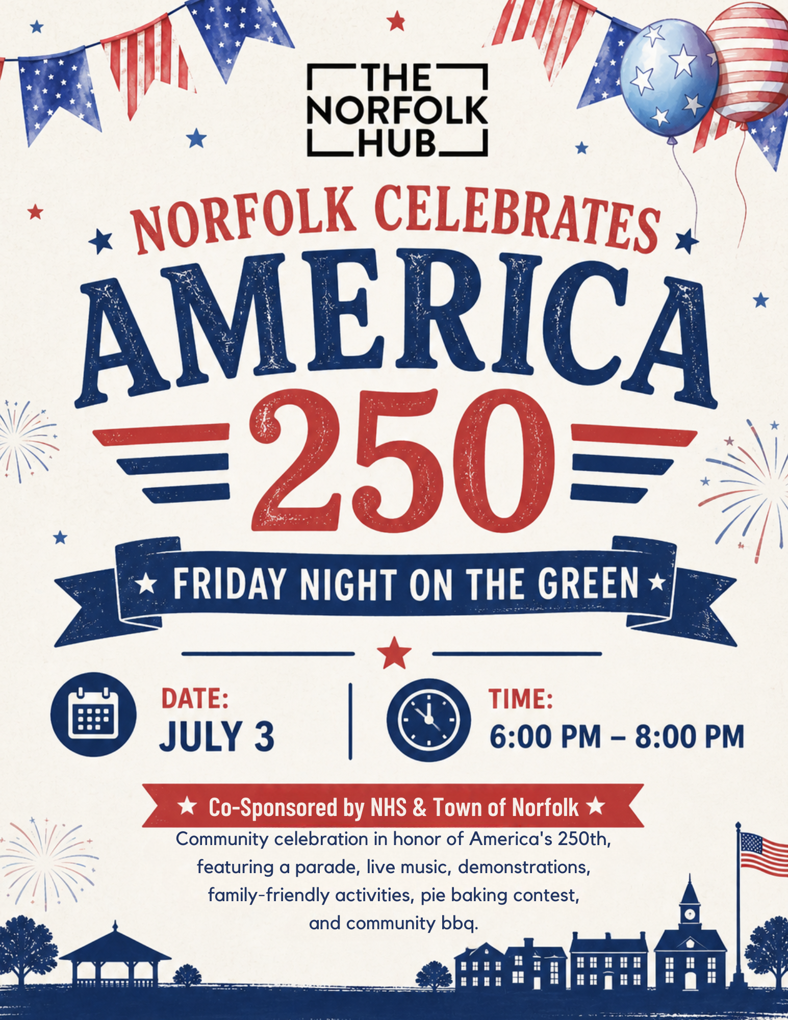 Norfolk Celebrates America 250 – Friday Night on the Green