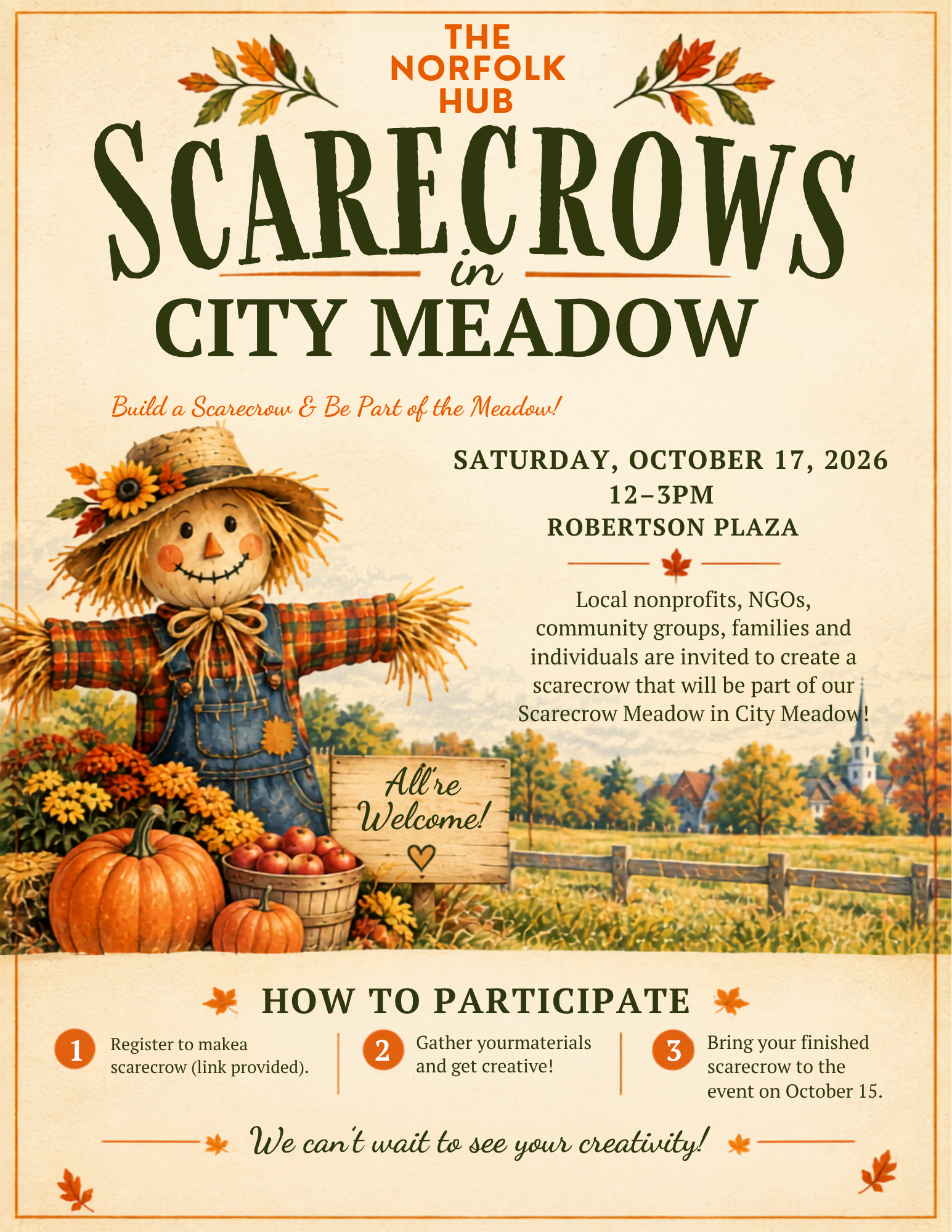 Scarecrows in City Meadow