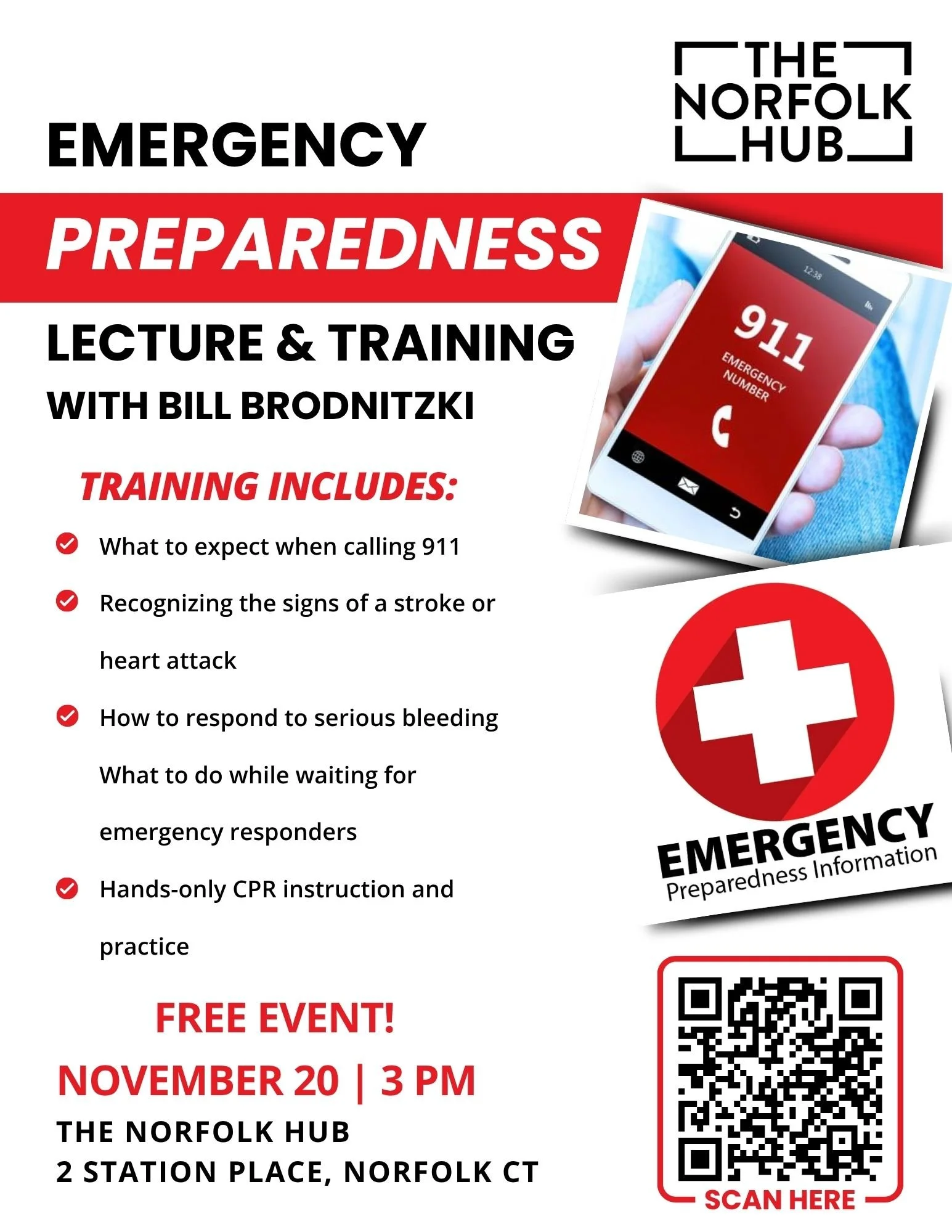 Emergency Preparedness: Lecture & Training with Bill Brodnitzki