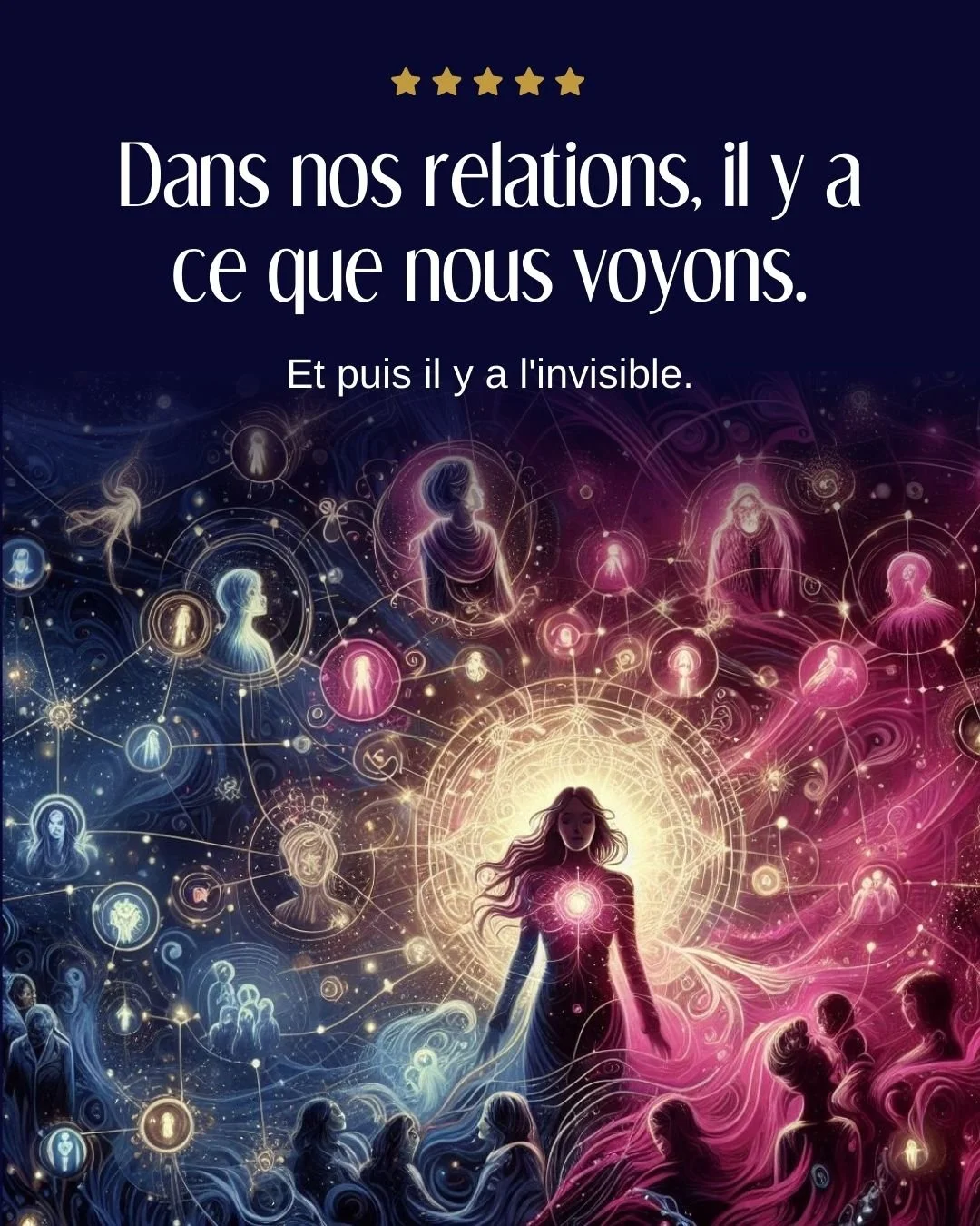 𝗗𝗮𝗻𝘀 𝗻𝗼𝘀 𝗿𝗲𝗹𝗮𝘁𝗶𝗼𝗻𝘀, 𝗶𝗹 𝘆 𝗮 𝗰𝗲 𝗾𝘂𝗲 𝗻𝗼𝘂𝘀 𝘃𝗼𝘆𝗼𝗻𝘀. Et puis il y a l'invisible.

Les loyaut&eacute;s silencieuses. Les blessures h&eacute;rit&eacute;es. Les places non prises &mdash; ou invers&eacute;es. Les sch&eacute;m