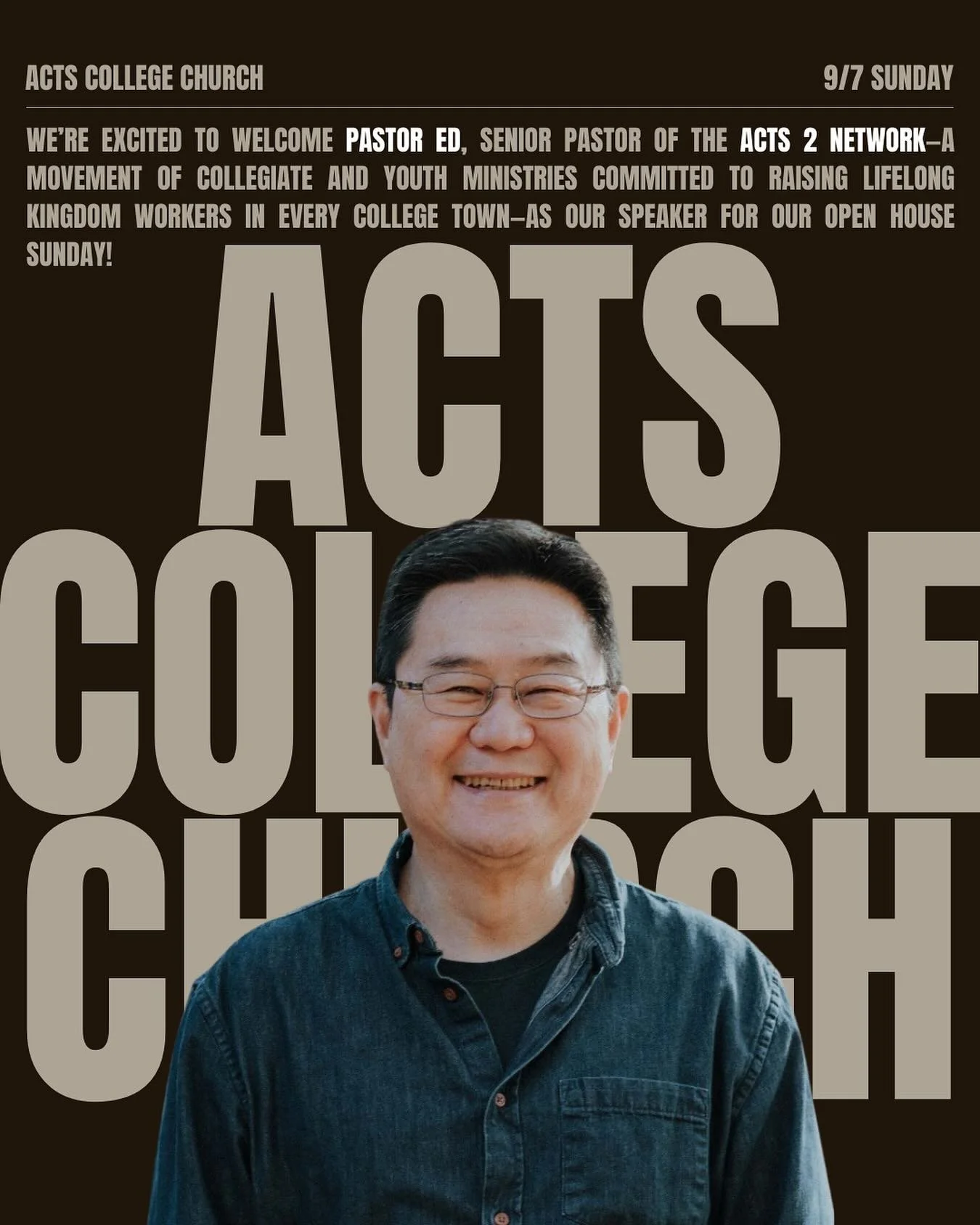 Fun Fact: Acts 2 Network&rsquo;s senior pastor, Ed, is a Cal Alum!! We&rsquo;re excited to have him as our speaker at this Sunday&rsquo;s Open House Service 🥳
Come hear a good word 🙏, ask questions🙋, and meet a new face or two 👯 at the Pauley Bal