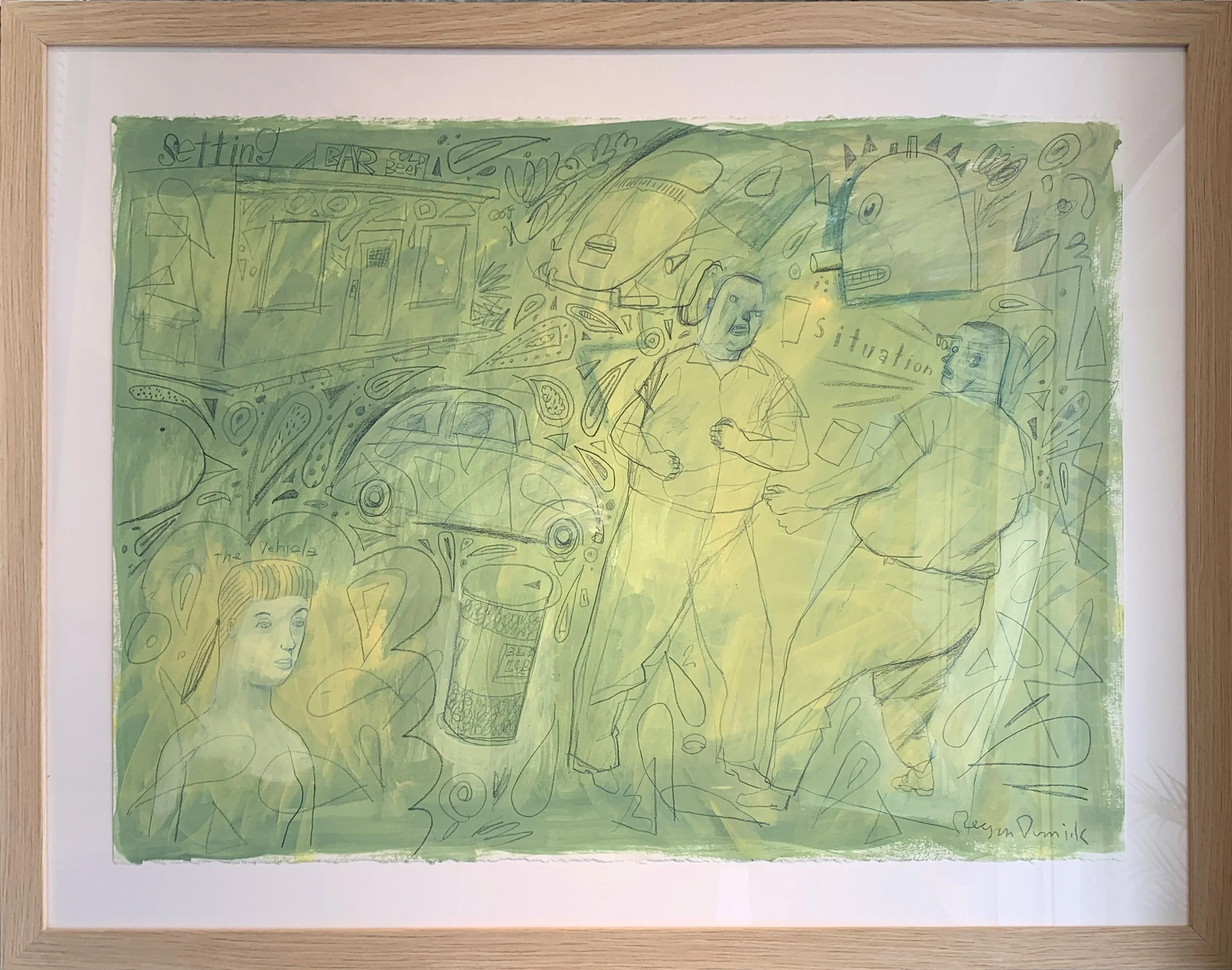 27 Bird
mixed media on paper
36" x 29" - framed

