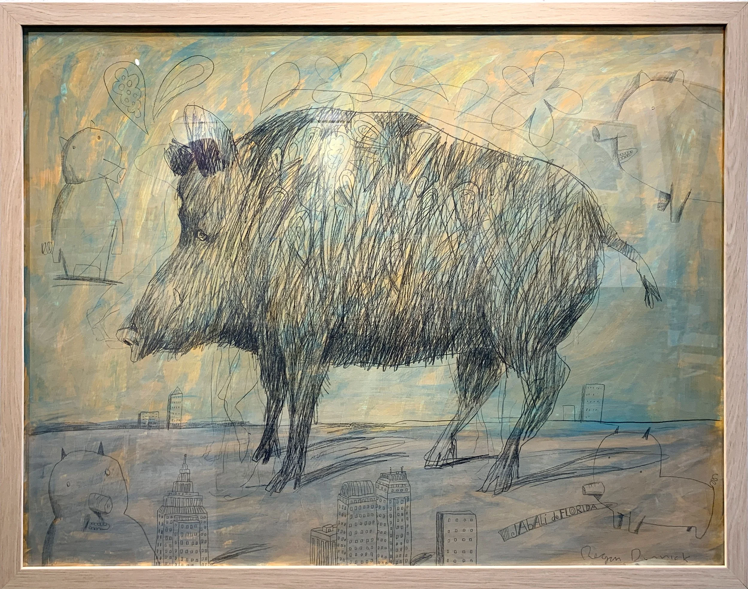 Winfried #2
mixed media on paper
34" x 42" - framed

