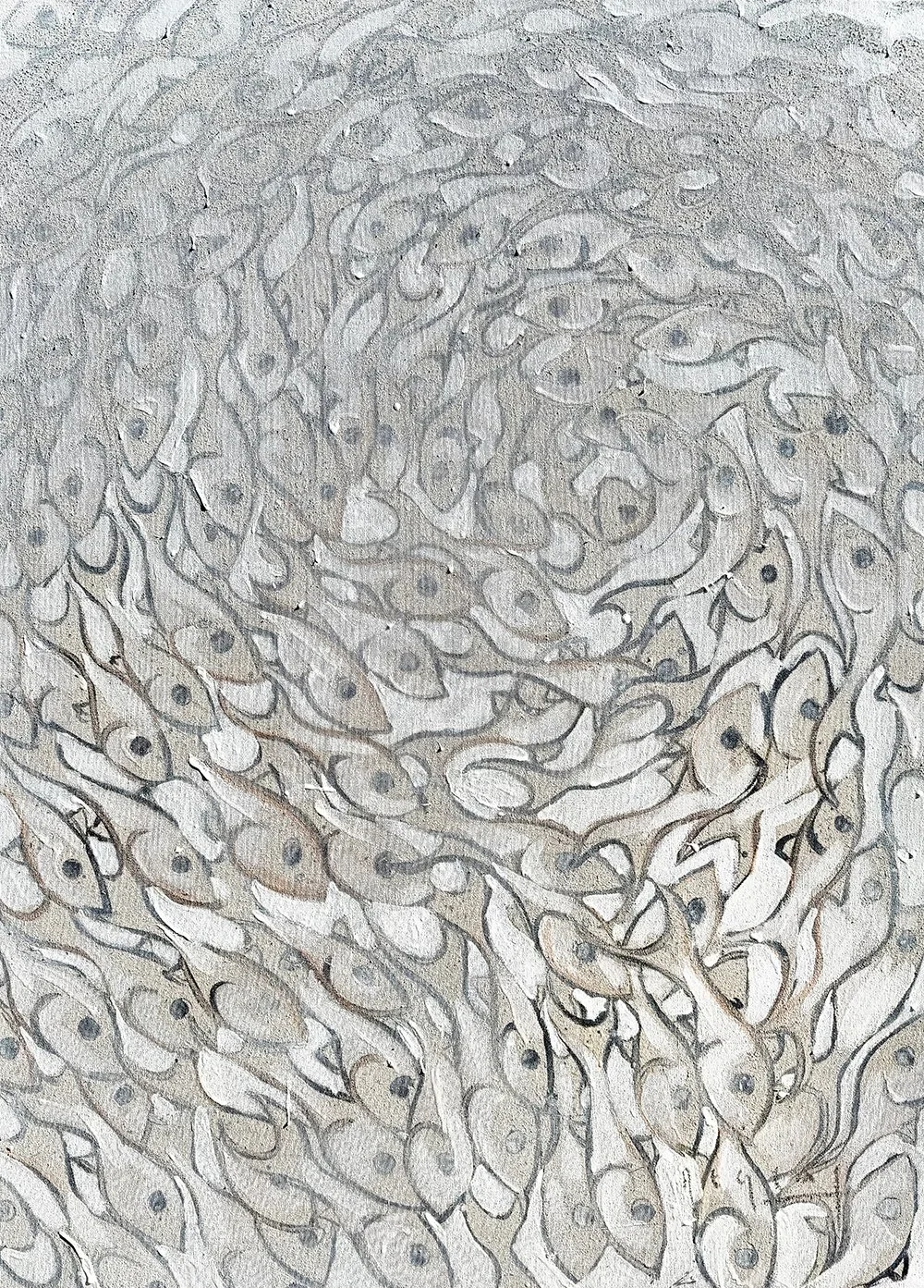 WHITE WATERS
acrylic + oil on canvas 
45.5” x 33”
