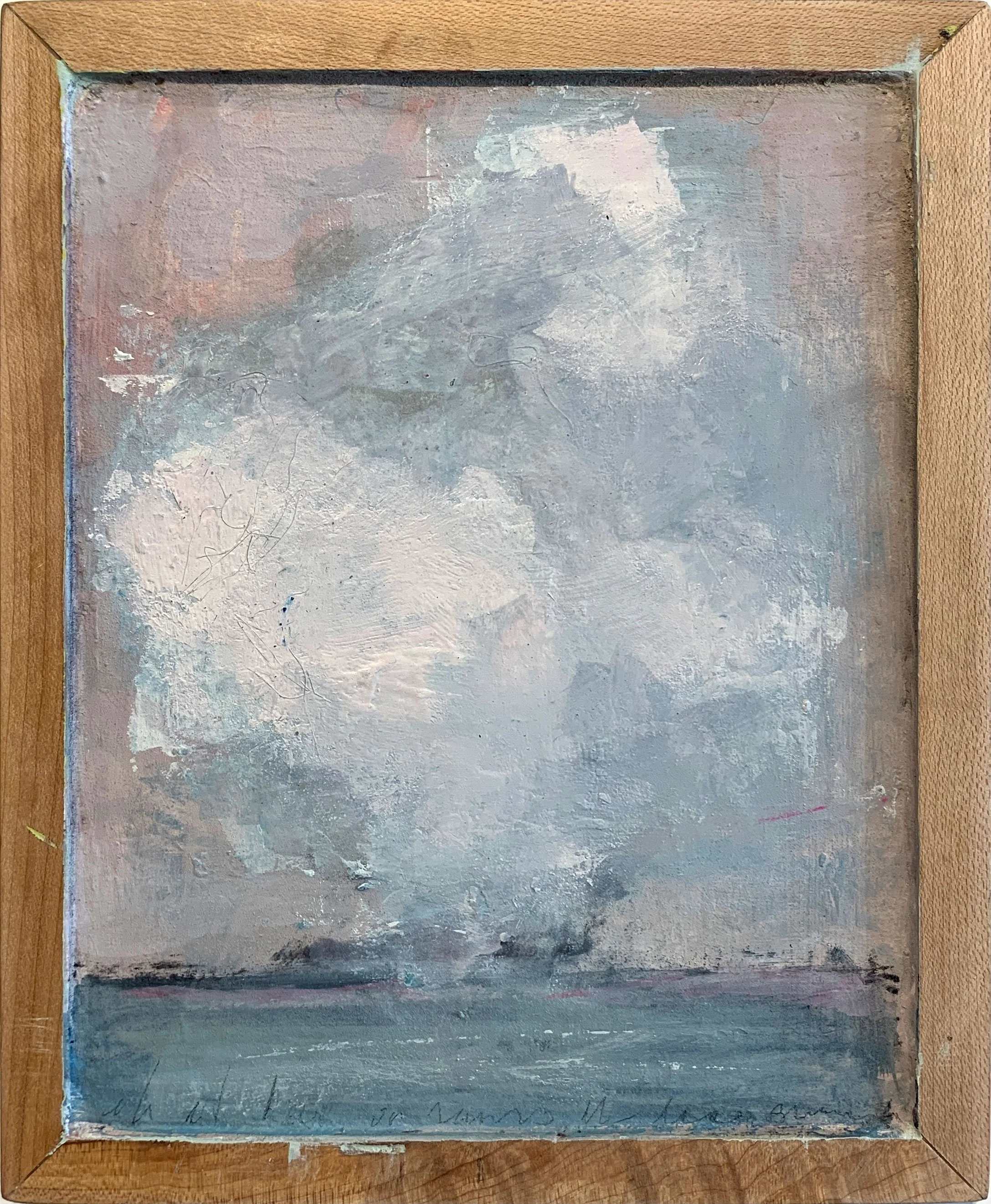 hey you! get off my cloud, 
mixed media on panel, 
8” x 6.5”, framed

 