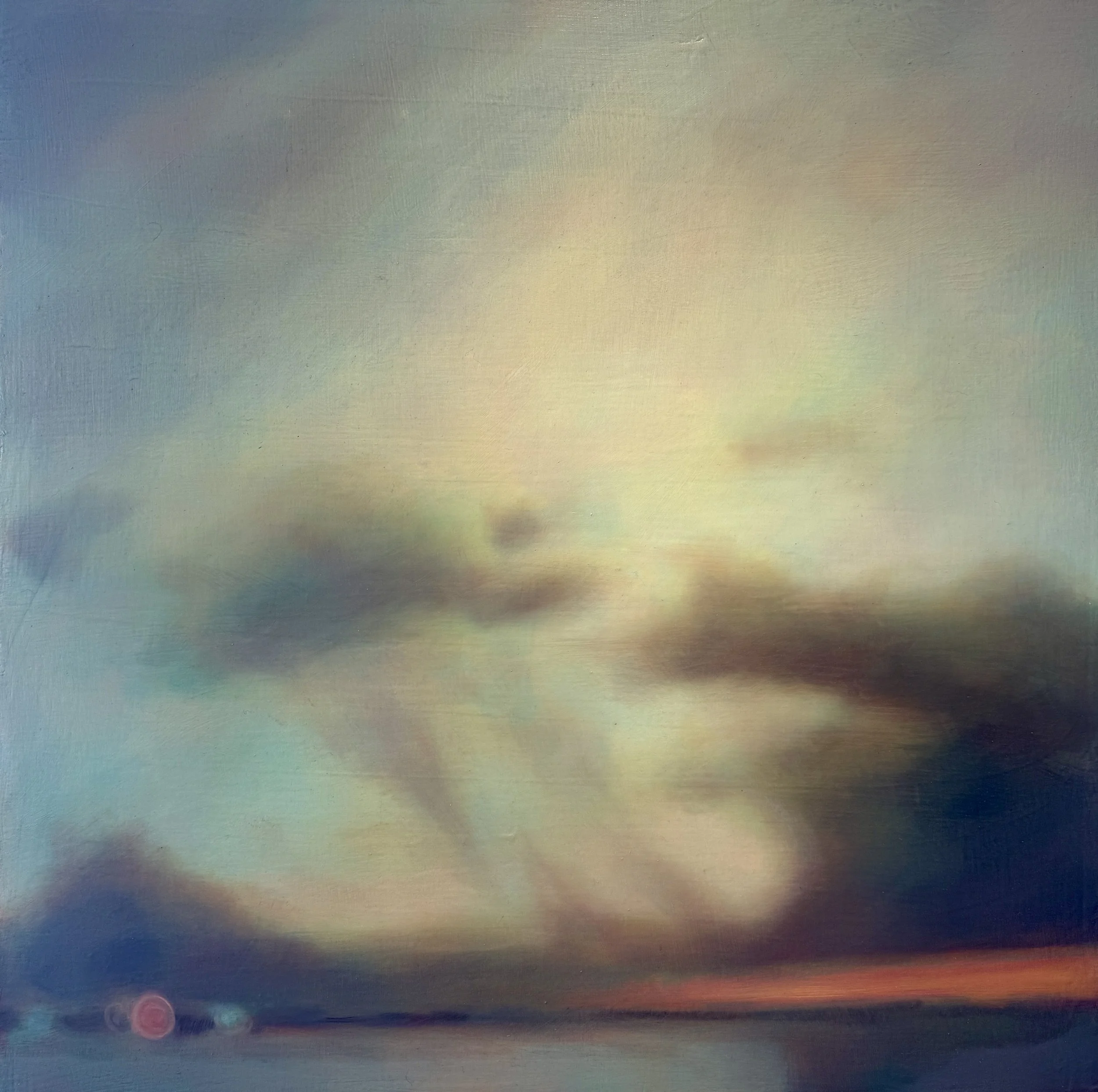 Keith Crowley, Twilight (Sapphire Shores), 2021
oil on linen
30" x 30"