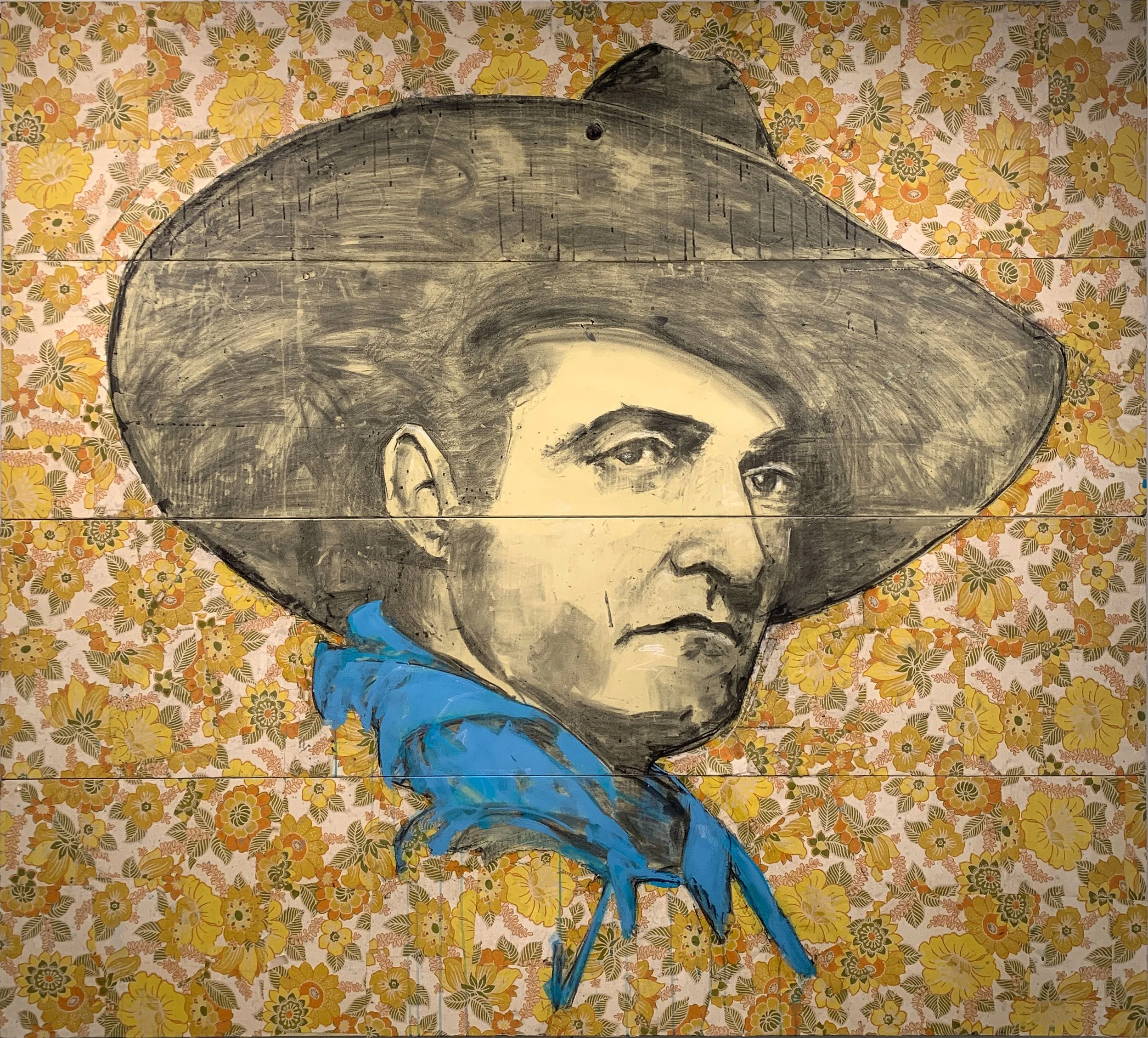 tuff to be tender, 
tom mixed media on panel,
78” x 71”   

SOLD