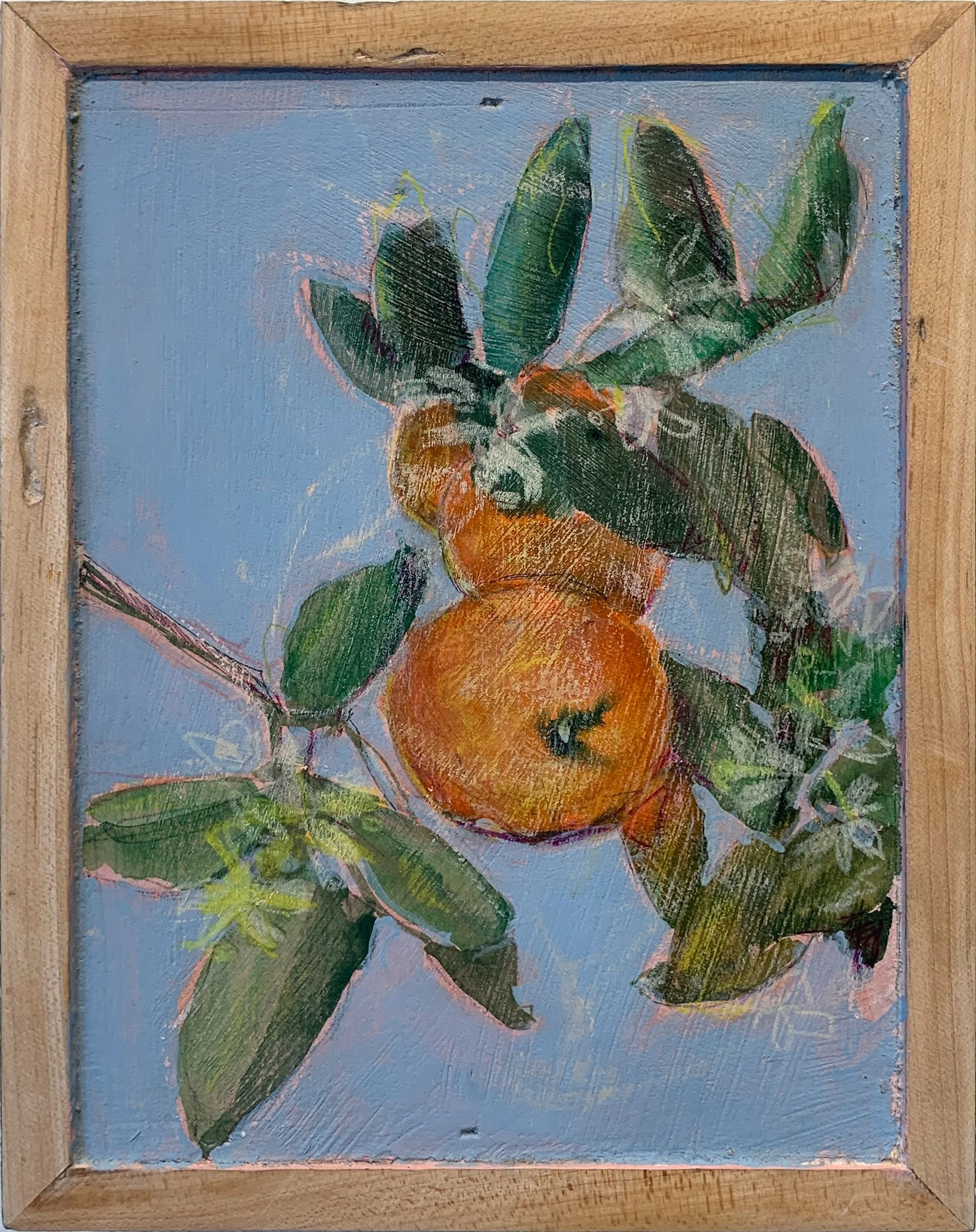 orange you glad (again), 
mixed media on panel, 
9” x 7”, framed  

SOLD