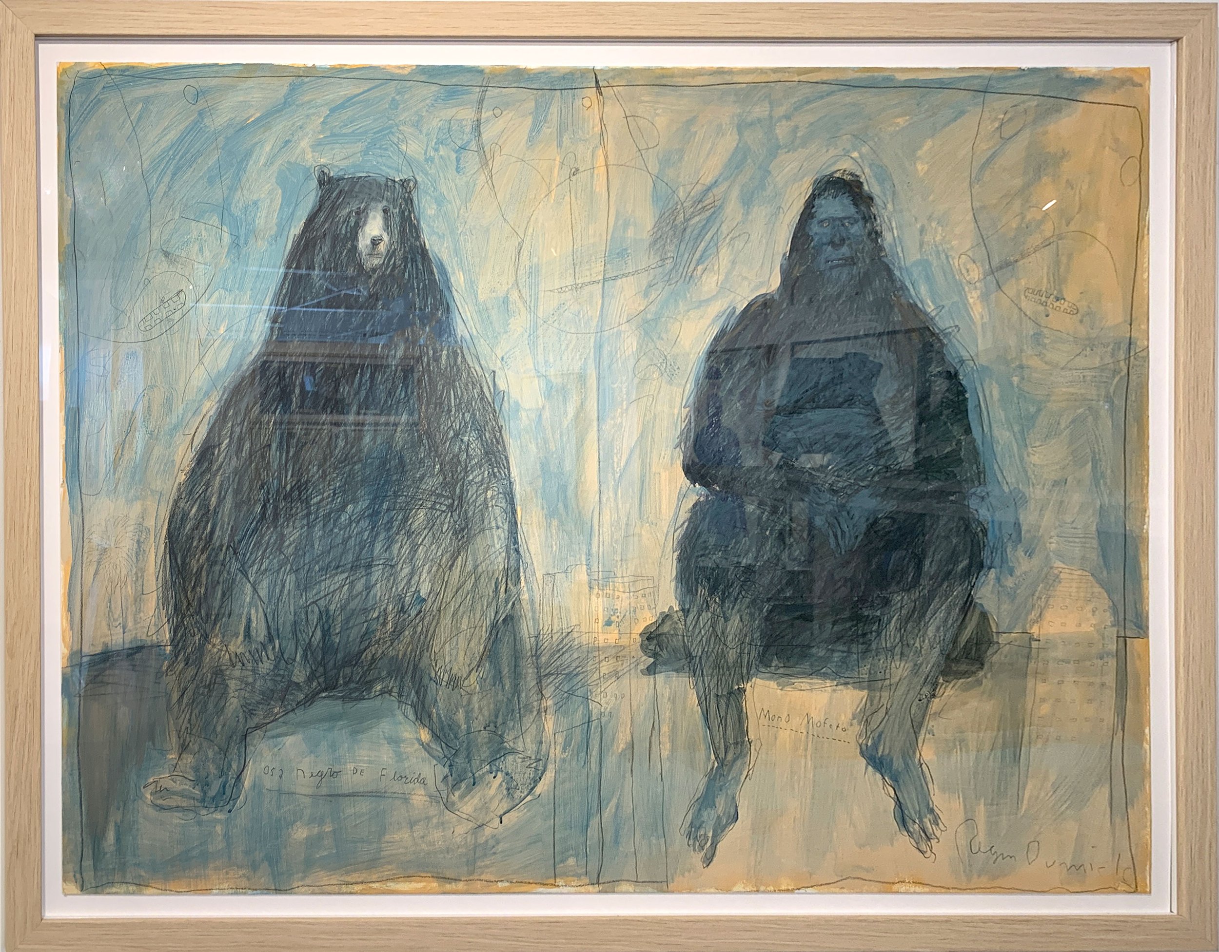 Flo Grown
mixed media on paper
36" x 29" - framed

