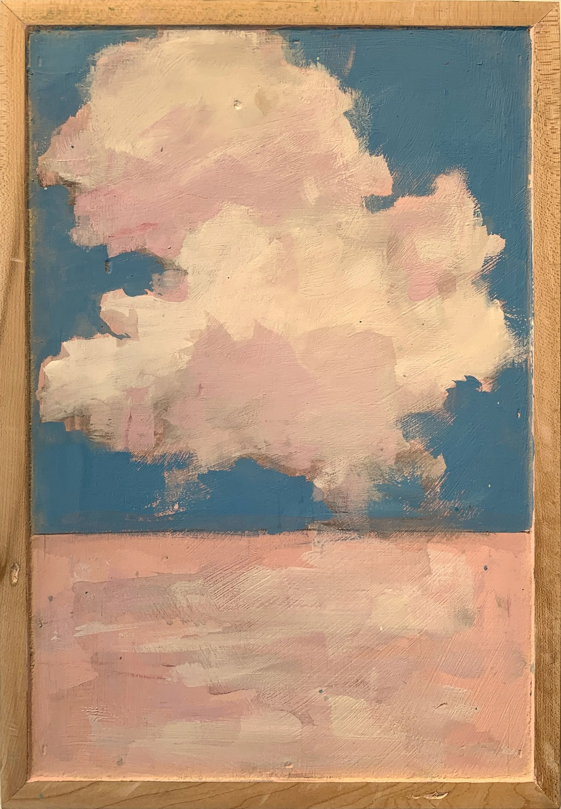 the big pink, 
mixed media on panel,
 14.5” x 10”, framed

SOLD