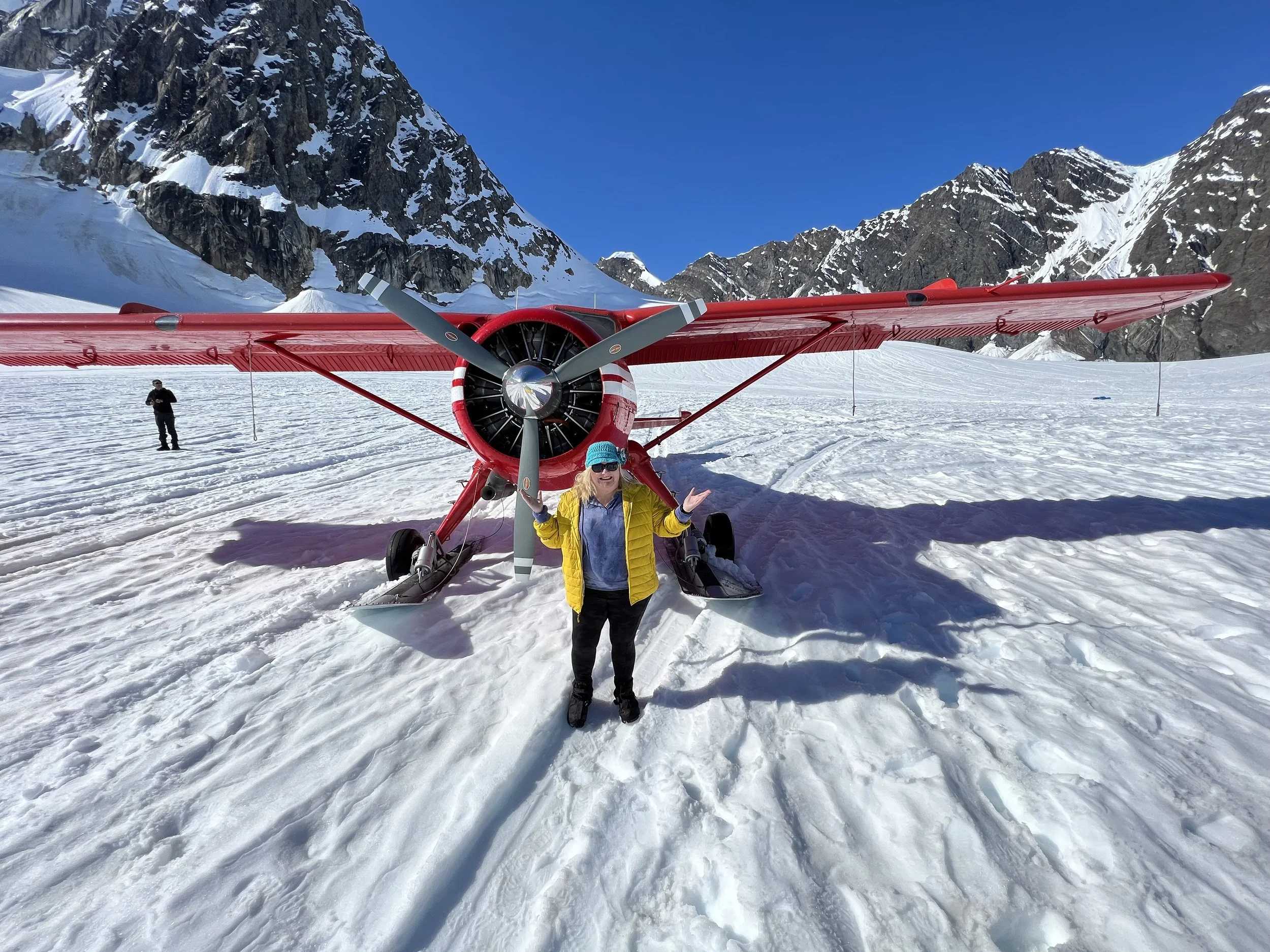 Landing on glacier from Talkeetna