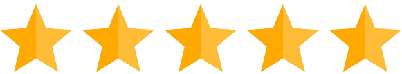 Five gold stars in a row