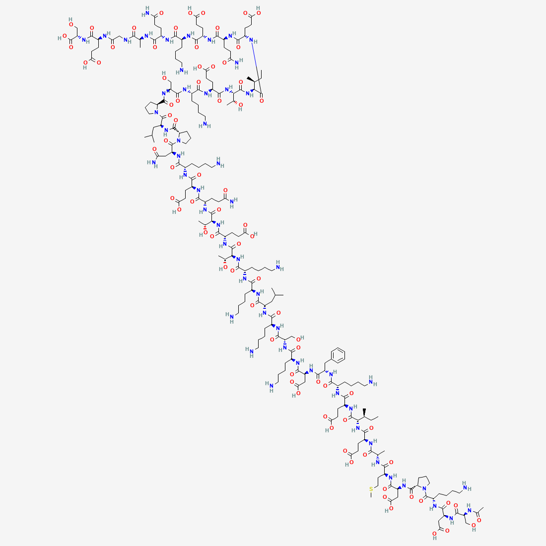 TB-500 (Thymosin Beta-4) Chemical Structure