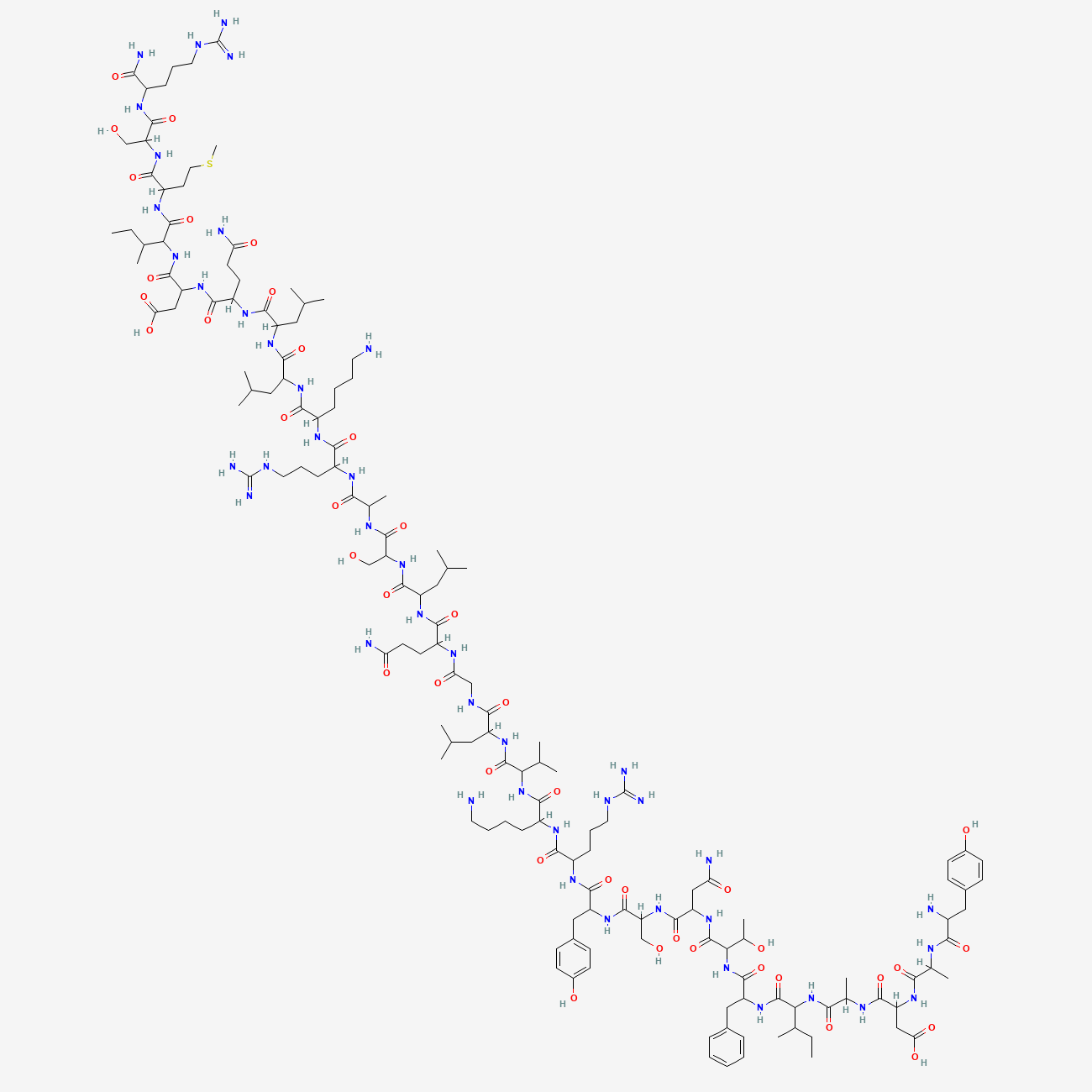Sermorelin Acetate Chemical Structure