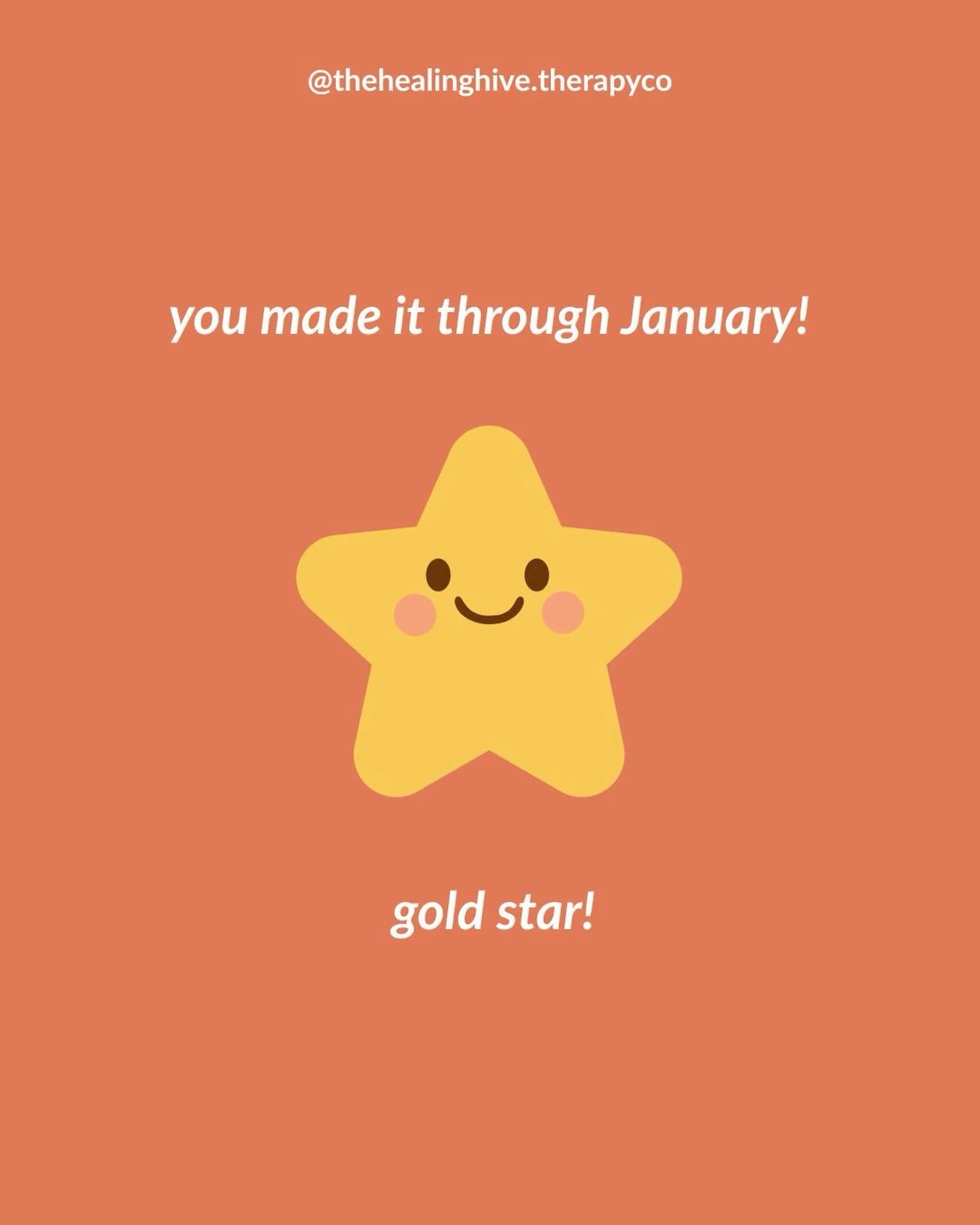 the first month of 2026 is complete, great job everyone⭐️ 

👉🏻 FOLLOW @thehealinghive.therapyco for more relatable content + how we challenge traditional mental health therapy 🛋️✨

Looking to start therapy? Our therapists are accepting new clients