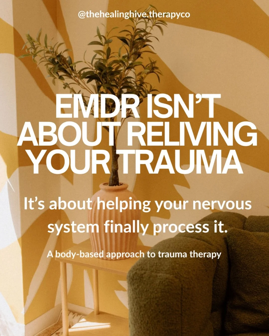 EMDR what is it and what it isn&rsquo;t✨

did you know that we have several therapists who offer EMDR? Book your free consult now at the link in our bio 🔗 

👉🏻 FOLLOW @thehealinghive.therapyco for more relatable content + how we challenge traditio