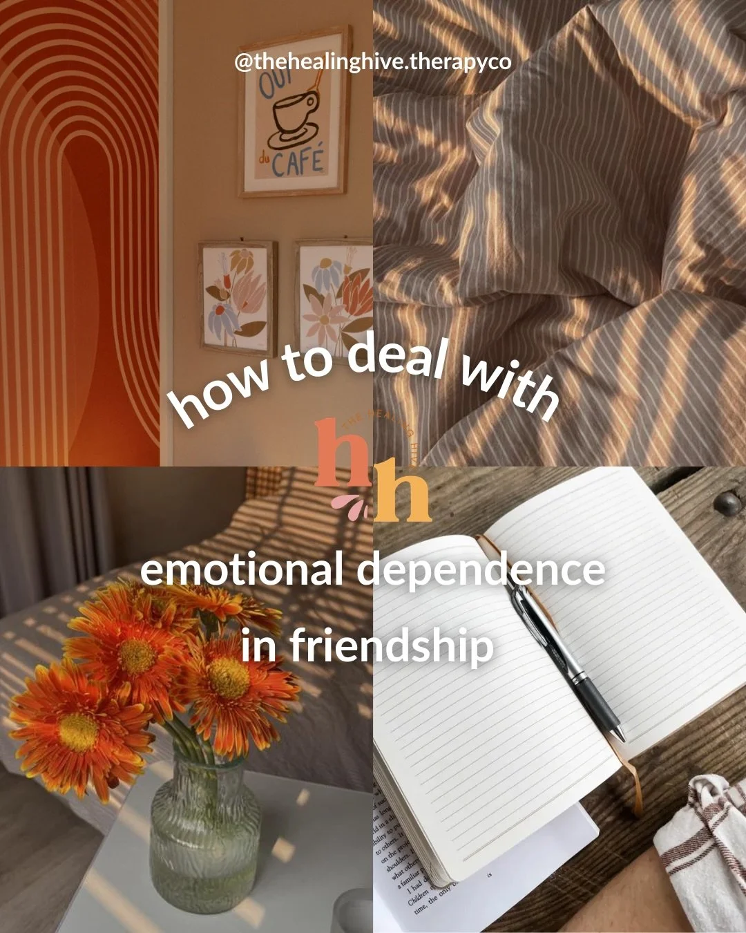 how to deal with emotional dependence in friendships🧡🩷

👉🏻 FOLLOW @thehealinghive.therapyco for more relatable content + how we challenge traditional mental health therapy 🛋️✨

Looking to start therapy? Our therapists are accepting new clients a