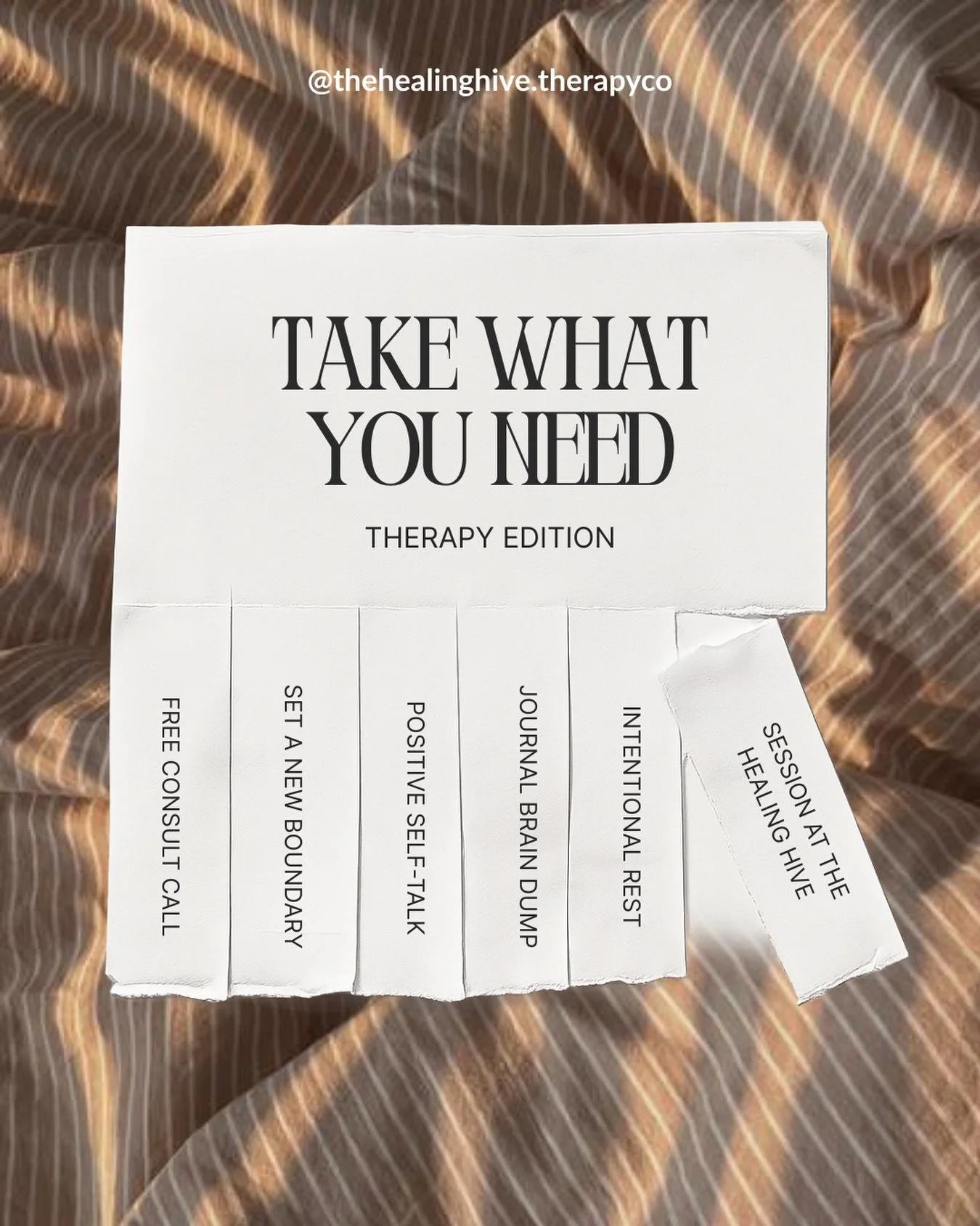whatever you need, feel free to take🧡🩷

👉🏻 FOLLOW @thehealinghive.therapyco for more relatable content + how we challenge traditional mental health therapy 🛋️✨

Looking to start therapy? Our therapists are accepting new clients across Canada and