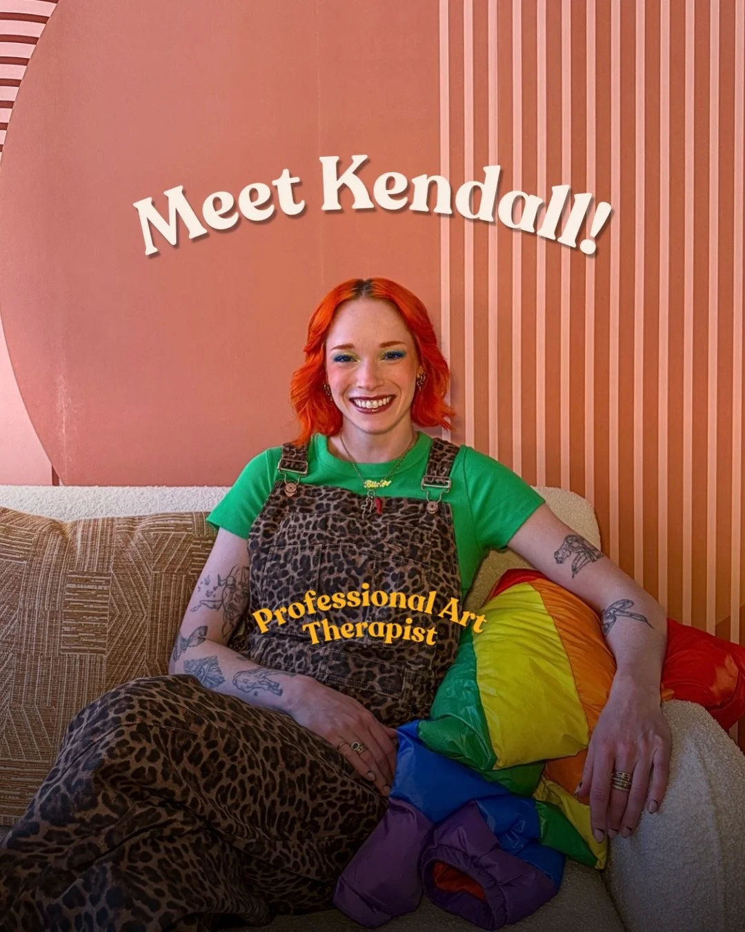 INTRODUCING KENDALL!!✨🎨🖌️🖼️🌈🌞 Offering creative therapy for every season of life + now accepting new clients 💛🫶🏻 ***edit 2nd slide should say &ldquo;PROFESSIONAL ART THERAPIST&rdquo; 👀!!***

If you&rsquo;ve ever felt like traditional talk th