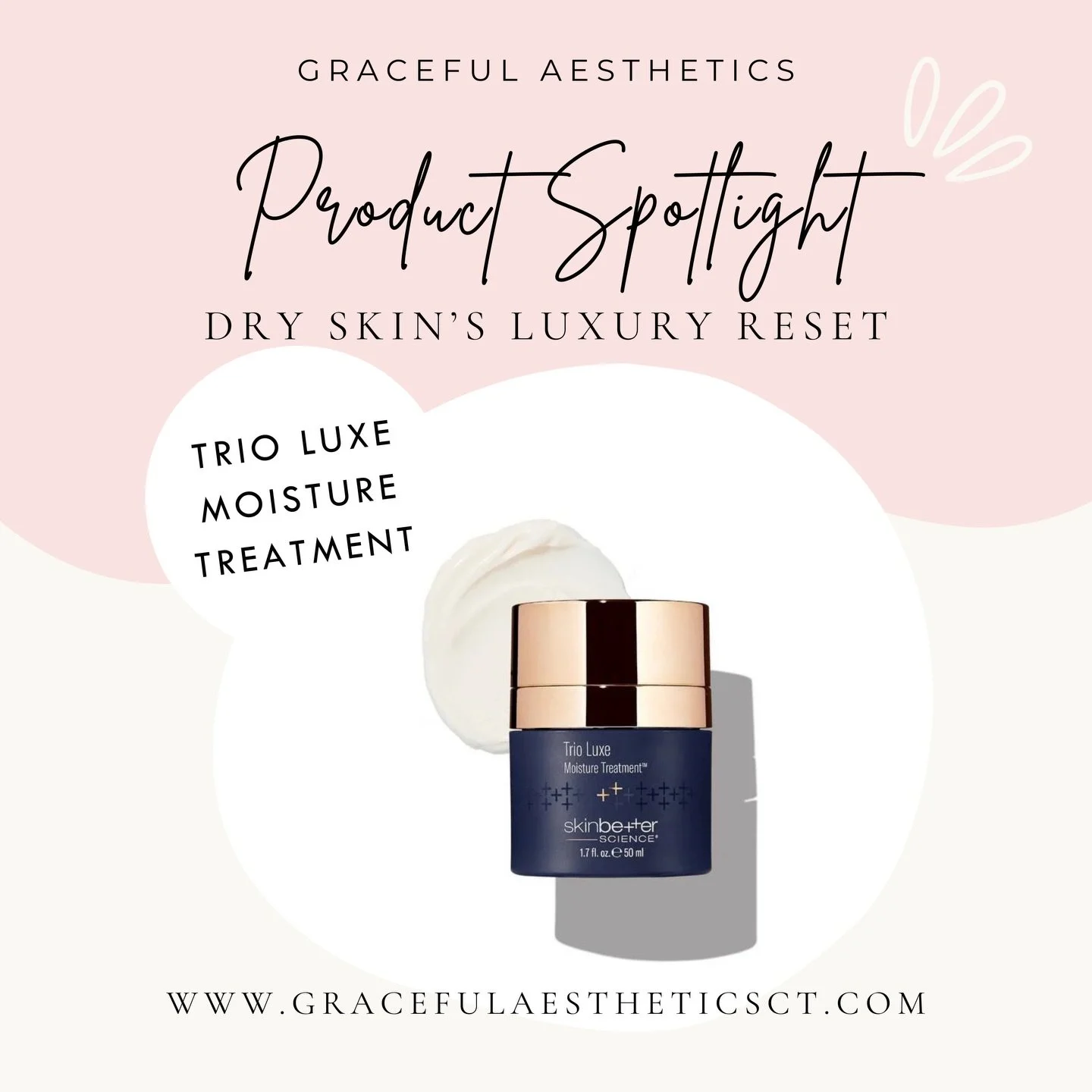 If your skin feels tight, dull, or extra dry&hellip; it&rsquo;s that time of year! Warmer, more dewy seasons are around the corner! (We can&rsquo;t wait either ☺️)

Until then, this is your reset.

Skinbetter Trio Luxe Moisture Treatment delivers a t