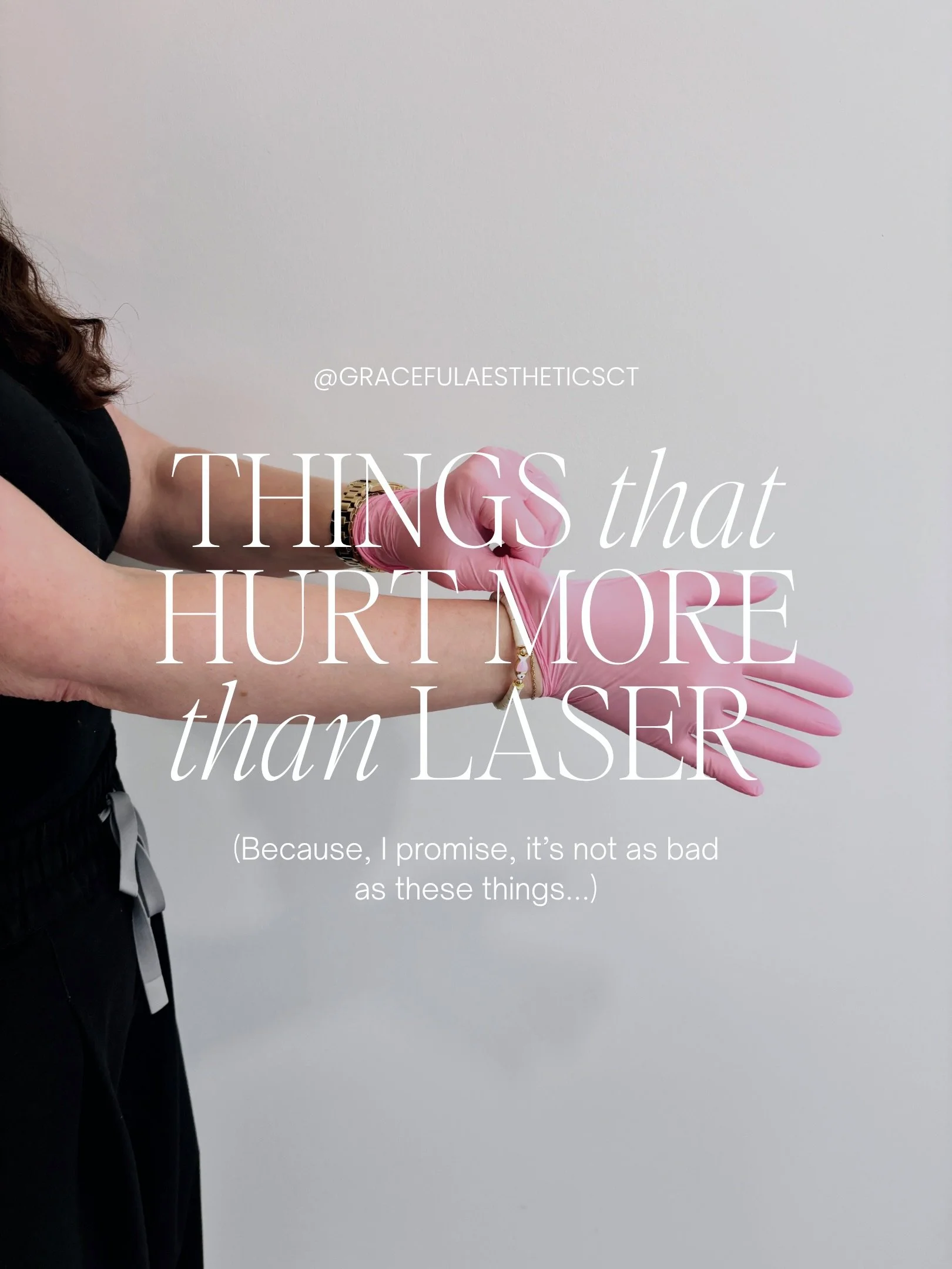 People think laser is painful&hellip; but honestly 😅 There are way worse things.

Like stepping on a Lego.

Getting shampoo in your eye.

Stubbing your toe&hellip; and then somehow stubbing the same toe again the same day.

Or sending a text and imm
