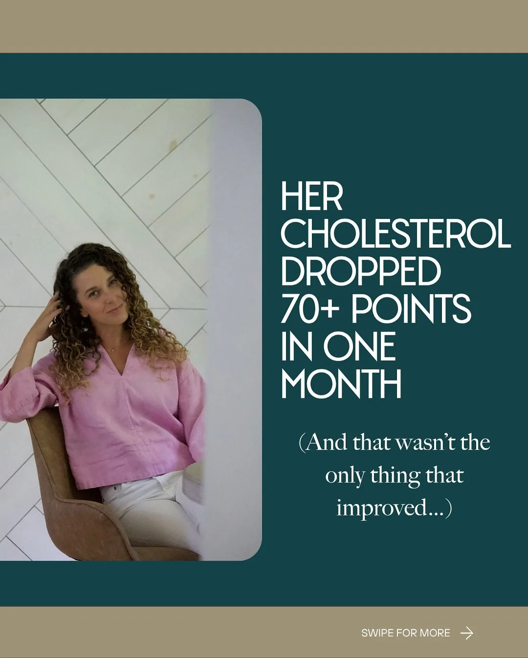 &ldquo;Chrissy&rsquo;s&rdquo; Story 🤌🏼 

This is for you if&hellip;

Your cholesterol is rising but you haven&rsquo;t changed anything 

You feel inflamed, puffy or exhausted 

You&rsquo;ve been told your labs are &lsquo;normal&rsquo; but you don&r