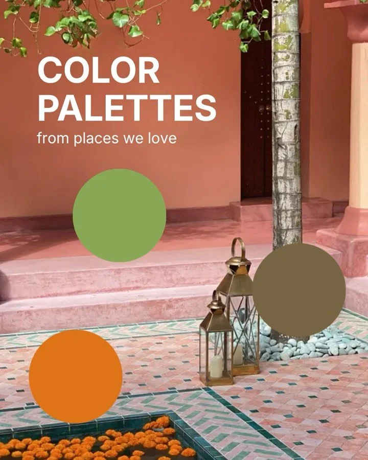 Sharing a little color archive of places, corners, textures, and moments we can&rsquo;t stop thinking about 💭